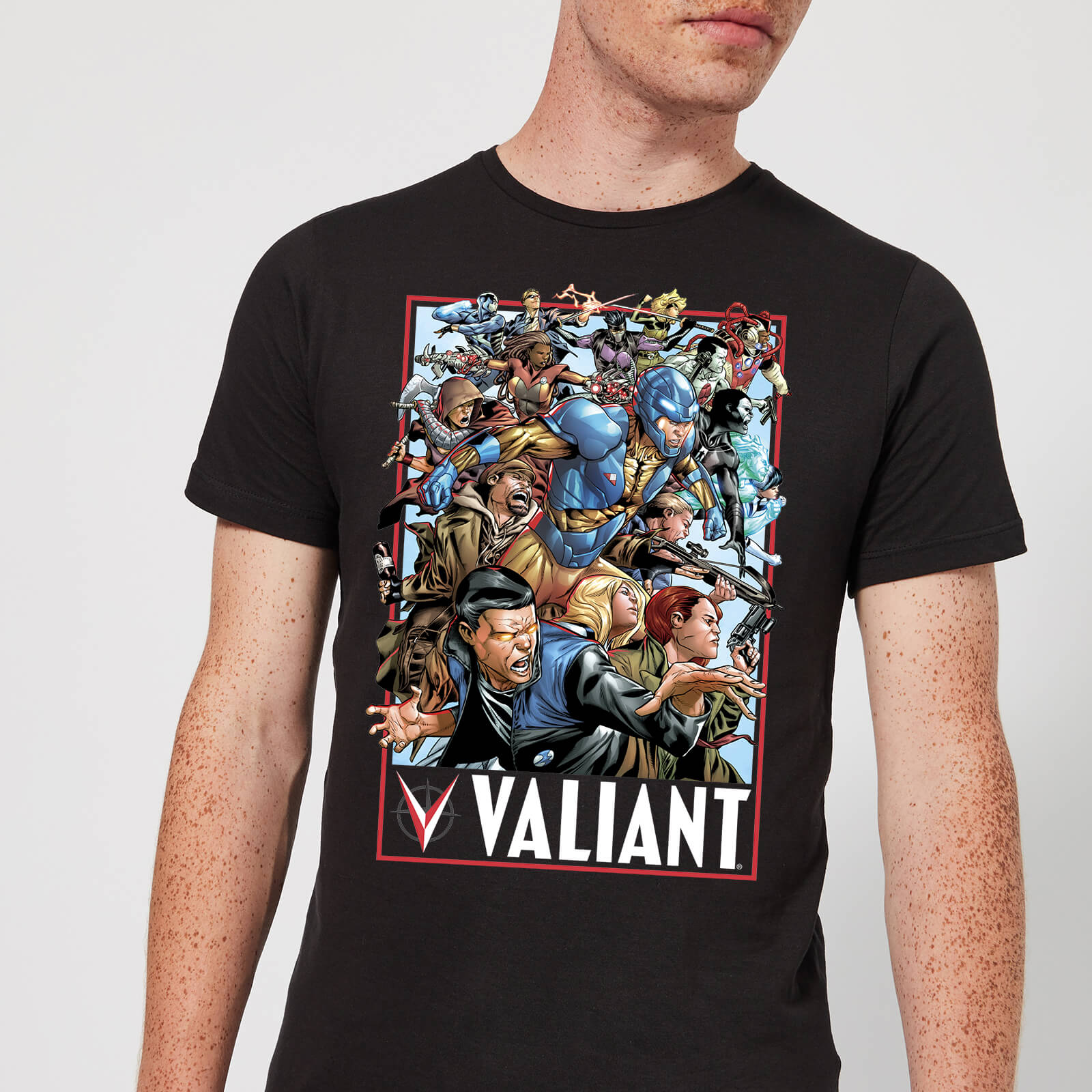 T-Shirt Homme Valiant Comics Valiant 01 - Noir - L - Noir