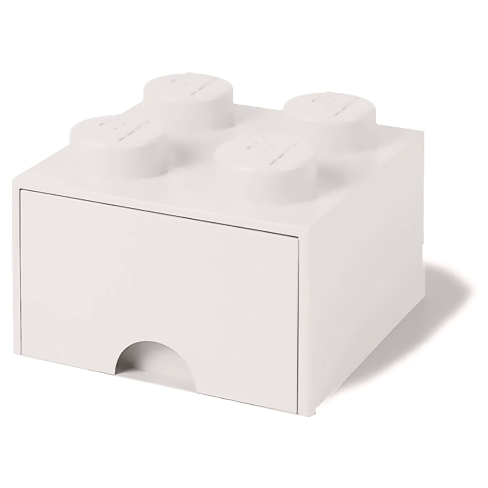 Image of LEGO Storage 4 Knob Brick - 1 Drawer (White)