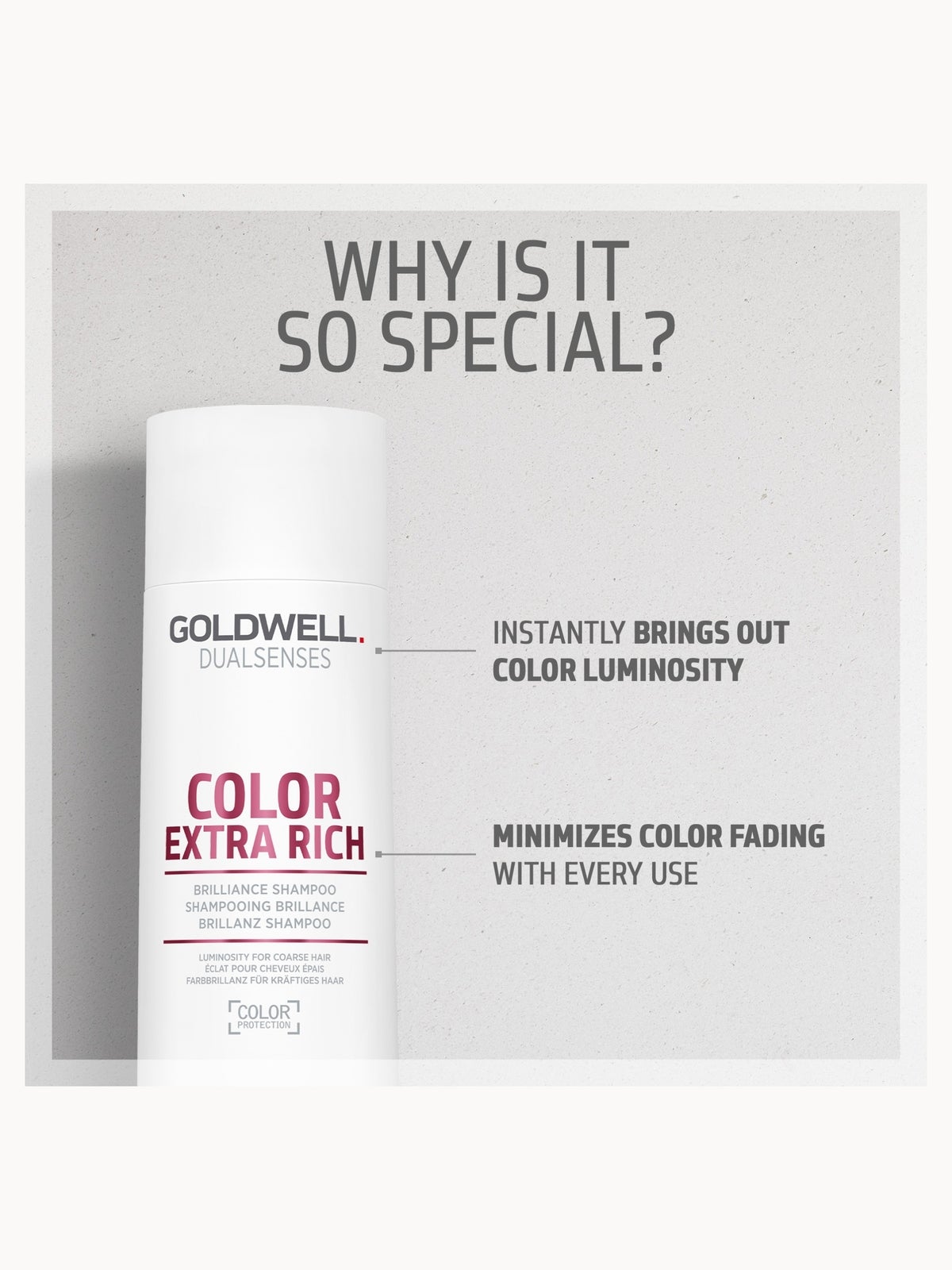 Goldwell Dualsenses Color Extra Rich Brilliance Shampoo, Anti-Colour Fading For Thick, Coarse Hair 250ml 3