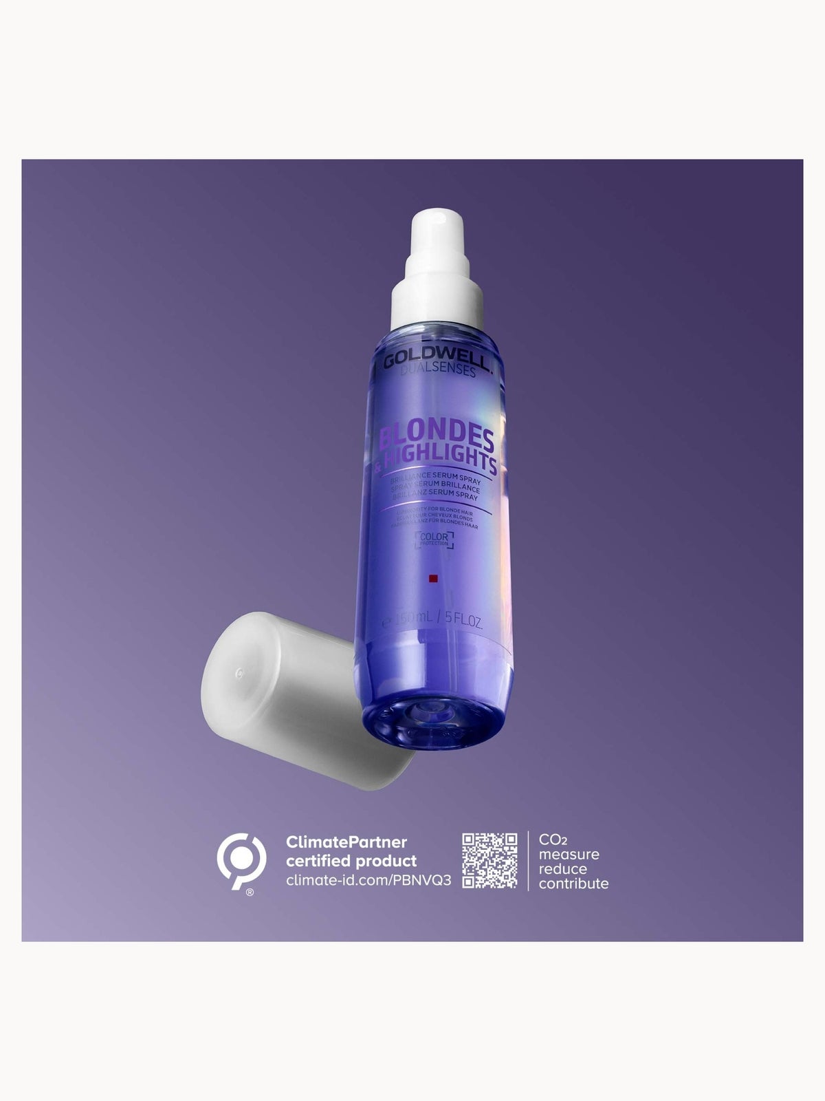 Goldwell Dualsenses Blonde And Highlights Anti-Yellow Serum Spray, For Luminosity & Neutralising Unwanted Yellow Tones 150ml 4
