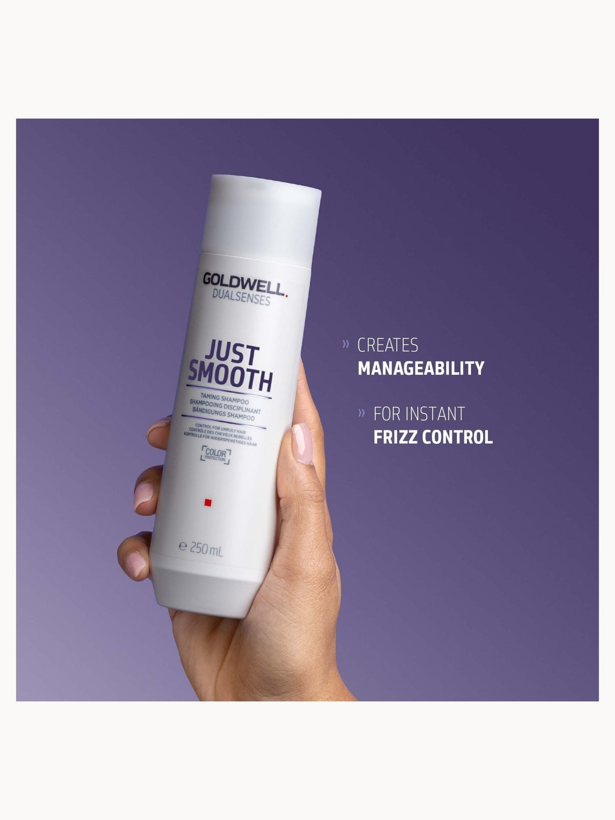Goldwell Dualsenses Just Smooth Taming Shampoo, For Smoothing Unruly, Frizzy Hair 250ml 2