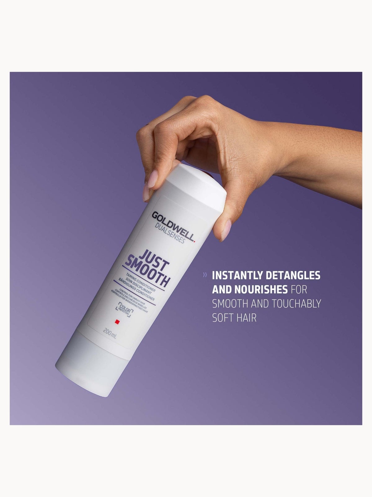 Goldwell Dualsenses Just Smooth Taming Conditioner, For Smoothing Unruly, Frizzy Hair 200ml 2