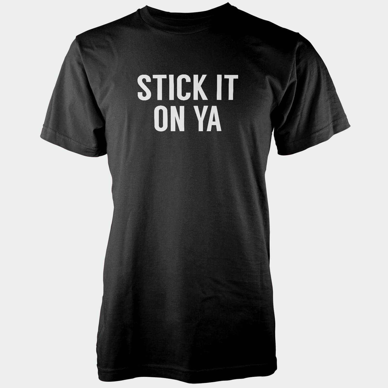 Stick It On Ya Men's Black T-Shirt - S - Black
