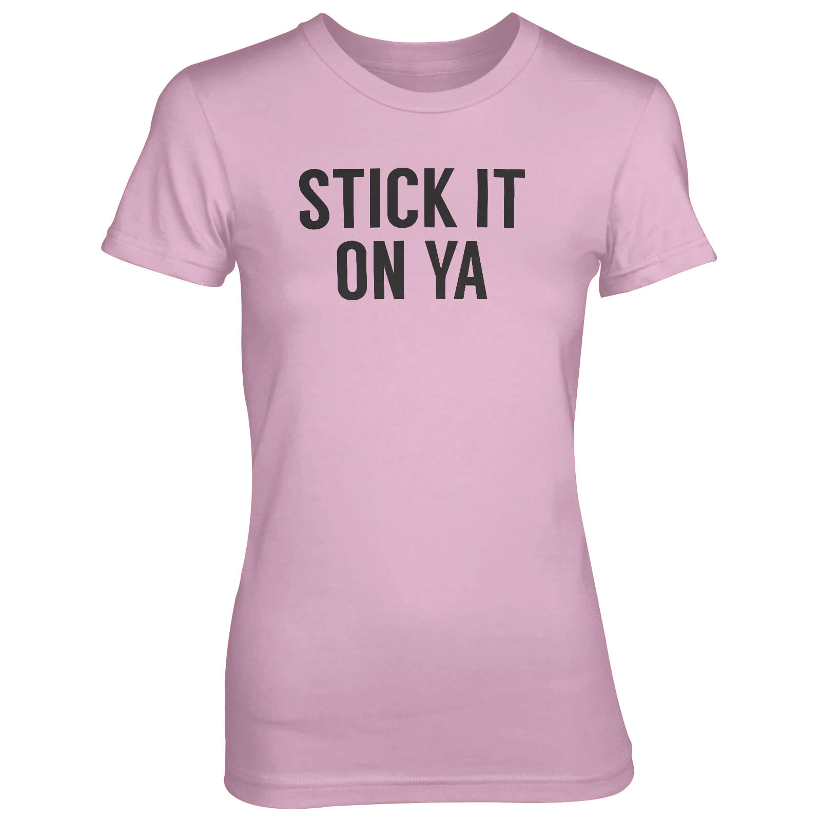 Stick It On Ya Pink T-Shirt - S - Pink