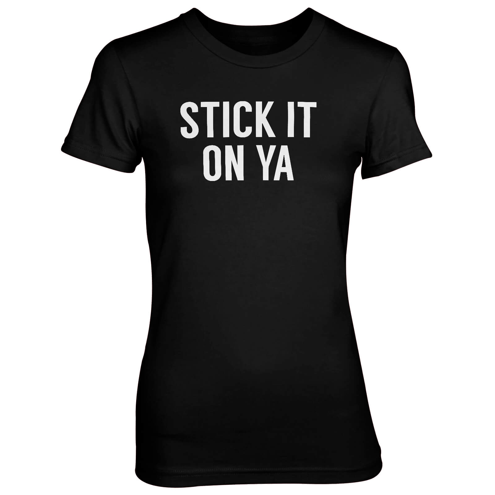 Stick It On Ya Black T-Shirt - S - Black