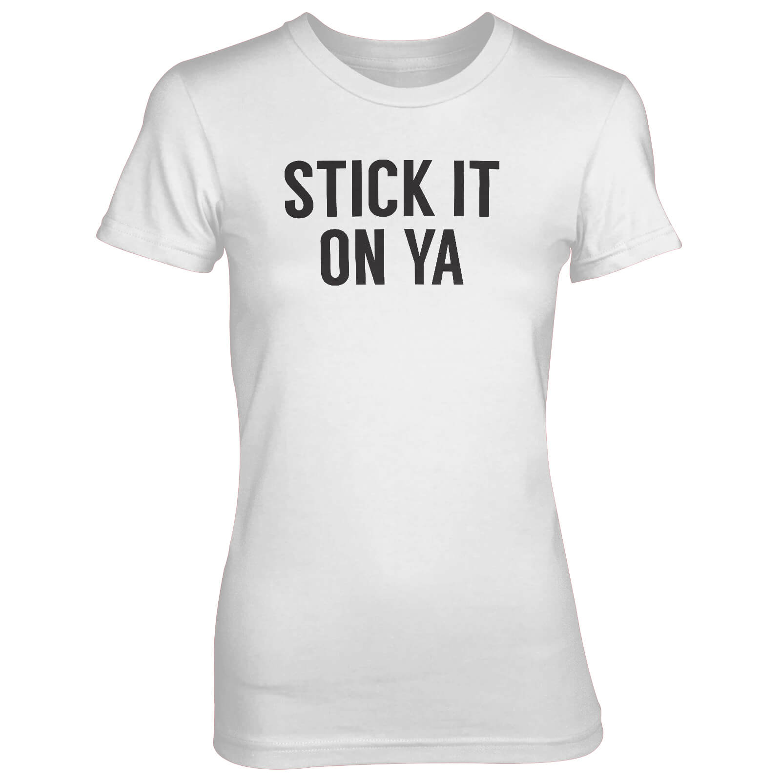 Stick It On Ya White T-Shirt - S - White