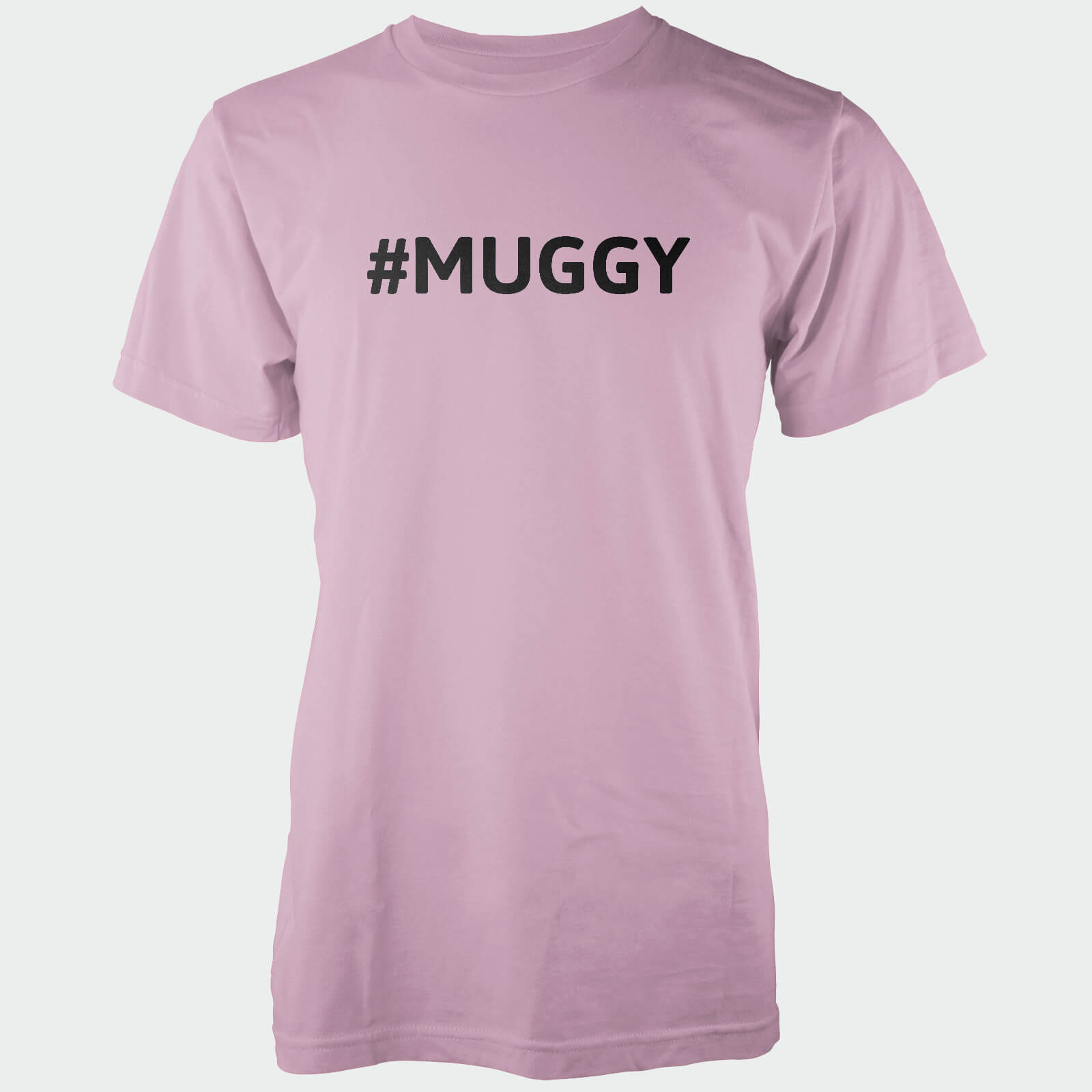 Hashtag Muggy Men's Pink T-Shirt - S - Pink
