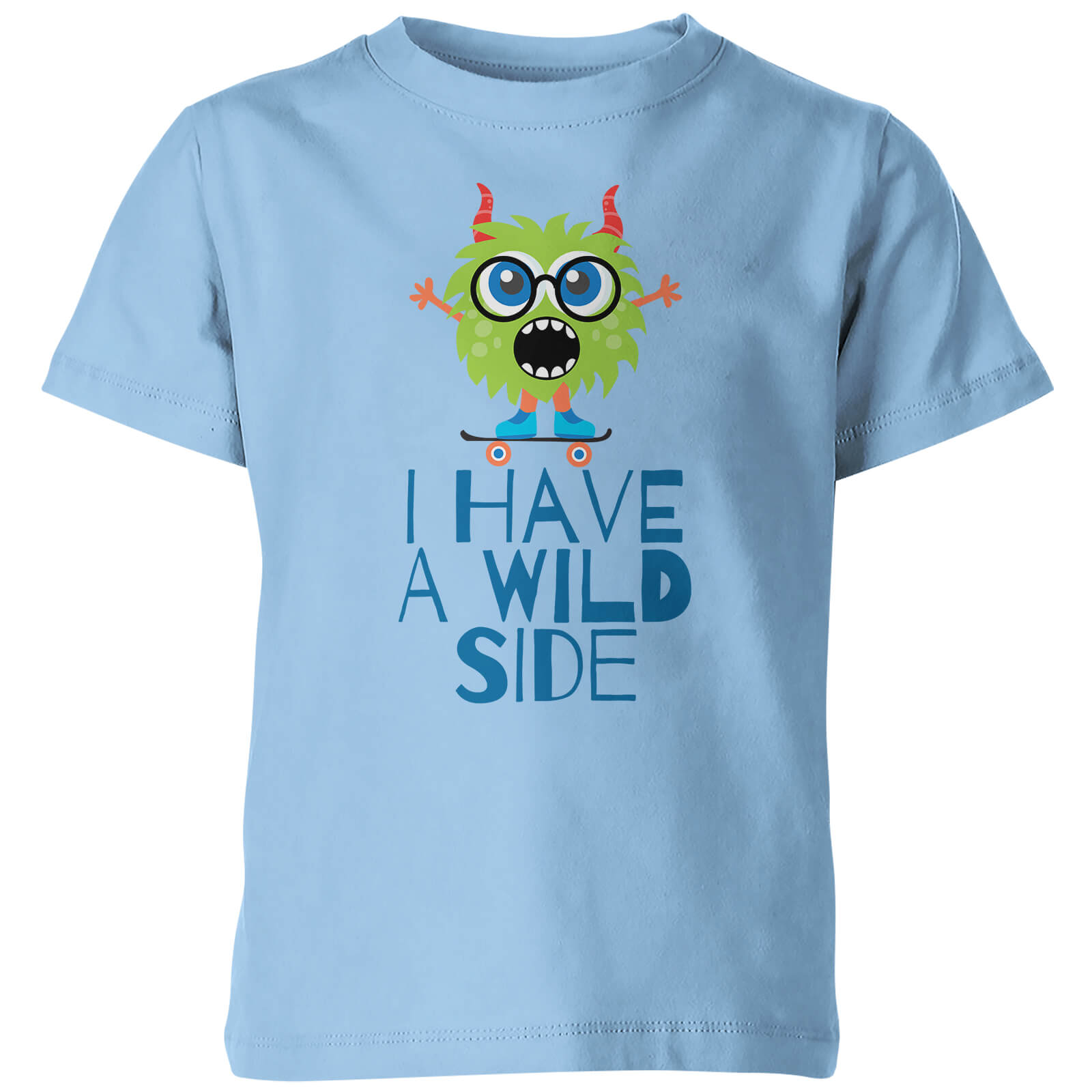 My Little Rascal I Have A Wild Side Kids' T-Shirt - Light Blue - 3-4 Years - Blue