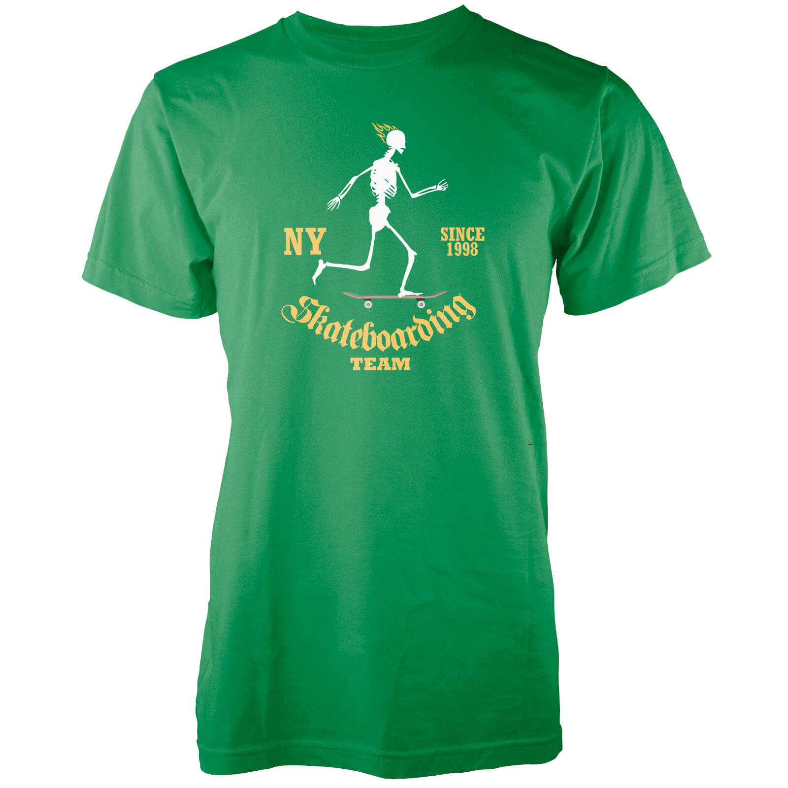 NY Skateboarding Team Est.1998 Green T-Shirt - S - Green