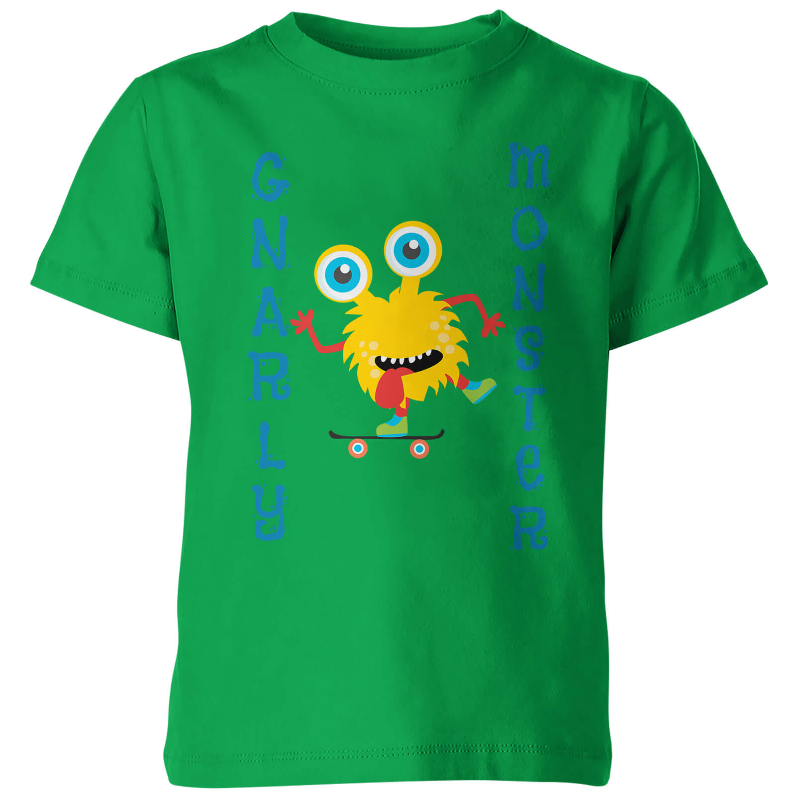 My Little Rascal Kids Gnarly Monster Green T-Shirt - 3-4 Years - Green