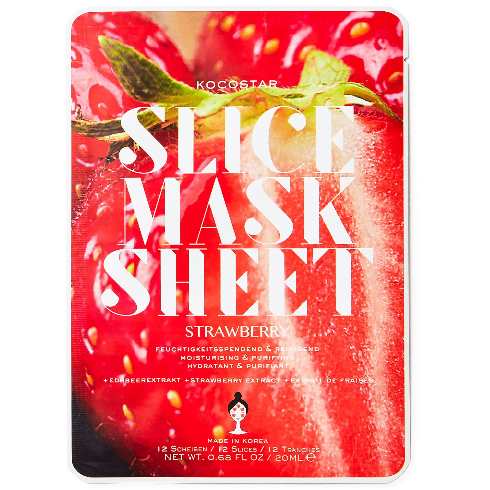 Kocostar Strawberry Slice Mask Sheet