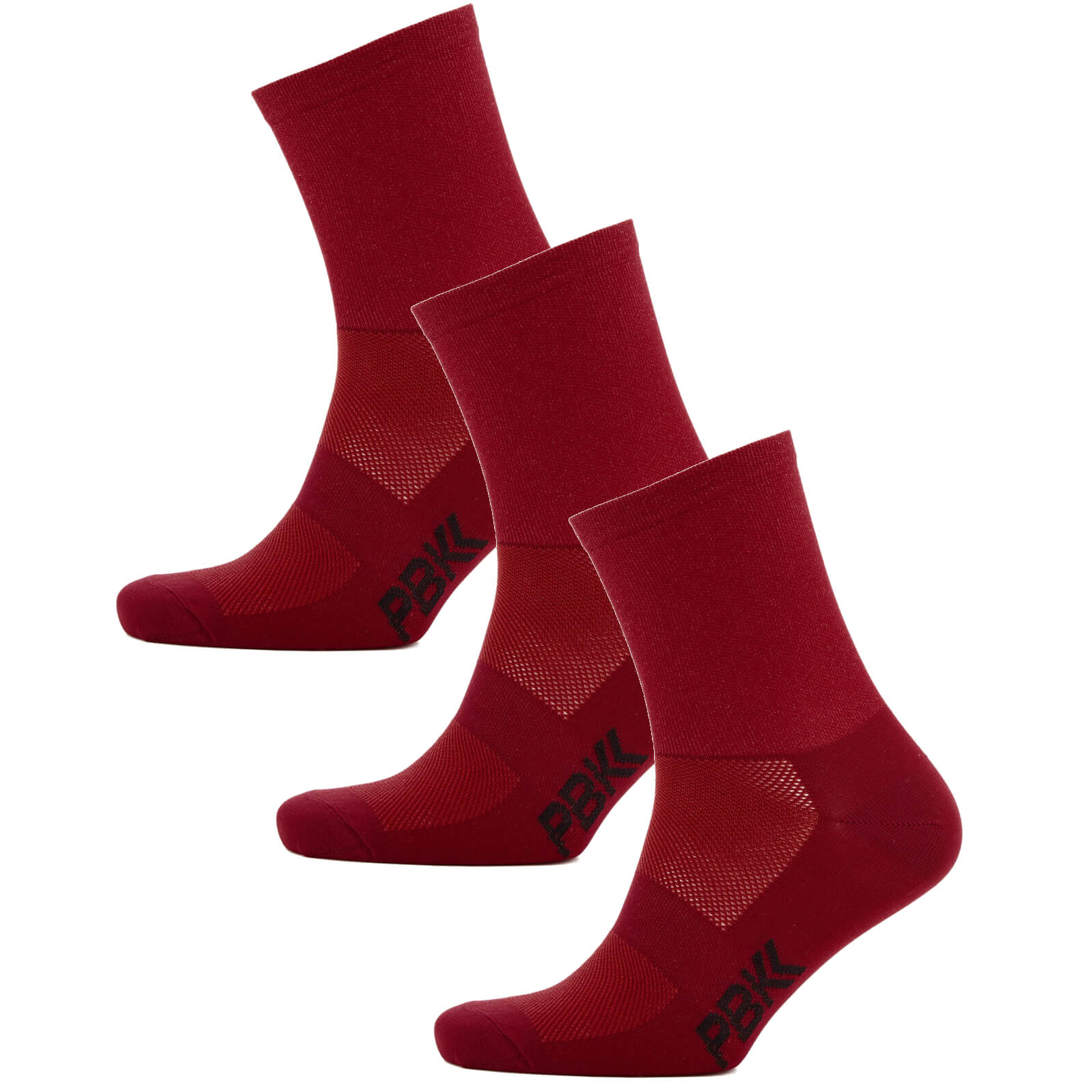 PBK Lightweight Socks Multipack - 3 Pairs - Red - L-XL