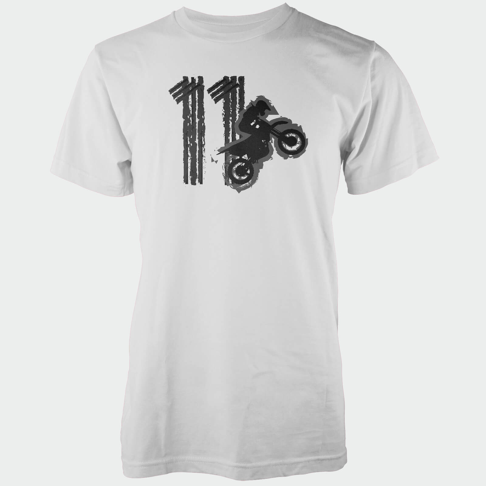 Motorcross Extreme Sports White T-Shirt - S - White