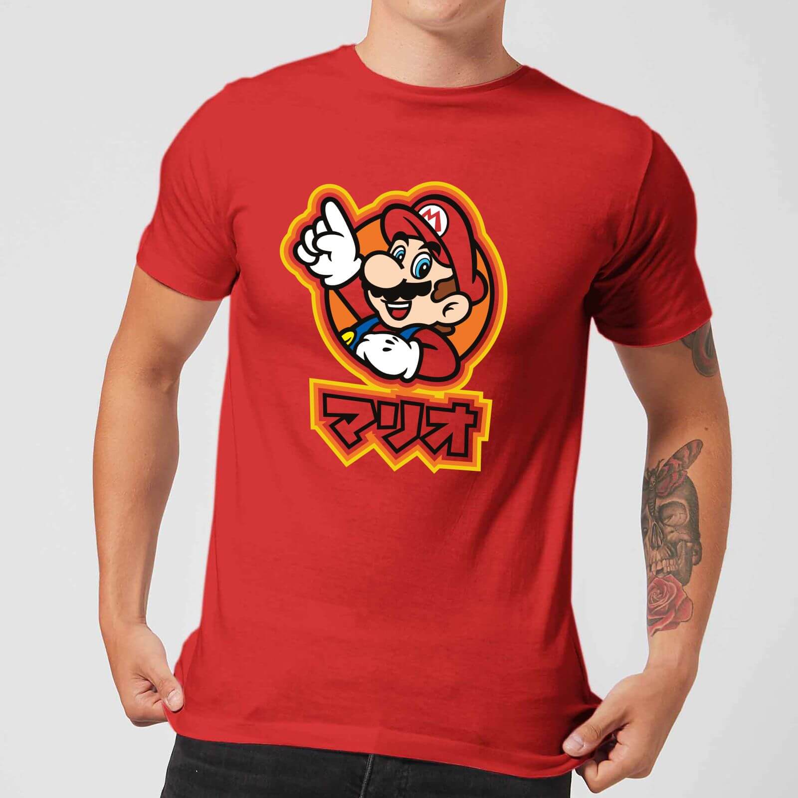 

T-Shirt Homme Mario Kanji Nintendo - Rouge - M