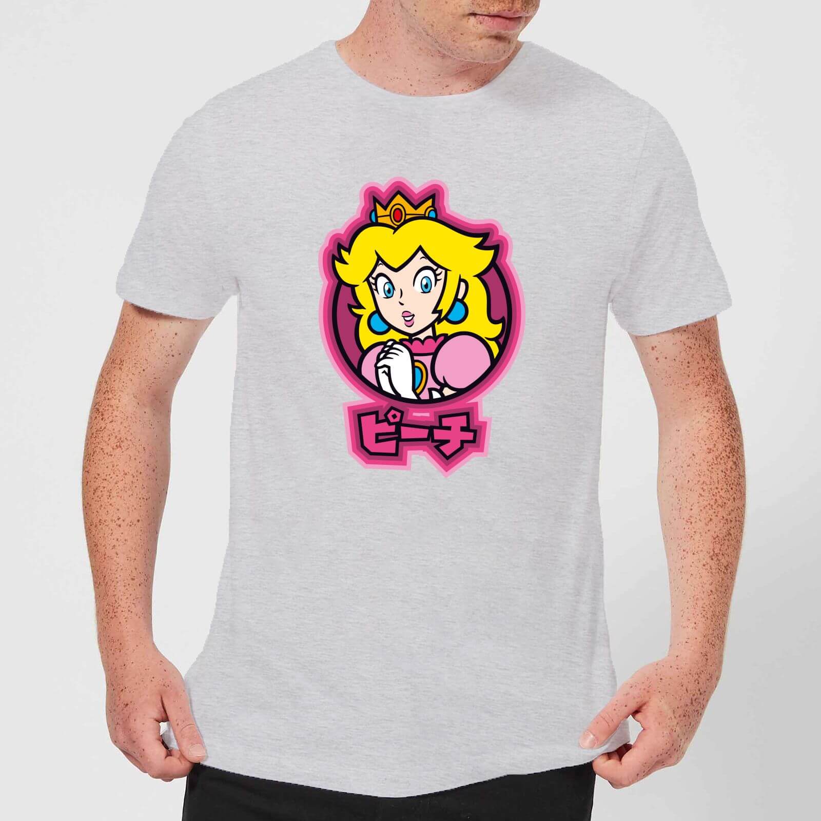 

T-Shirt Homme Kanji Peach Nintendo - Gris - L - Gris