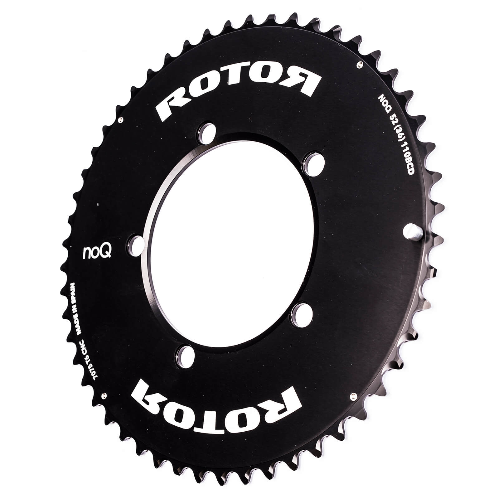 Rotor NoQ Aero Outer Chainring 5 Bolt - 53T