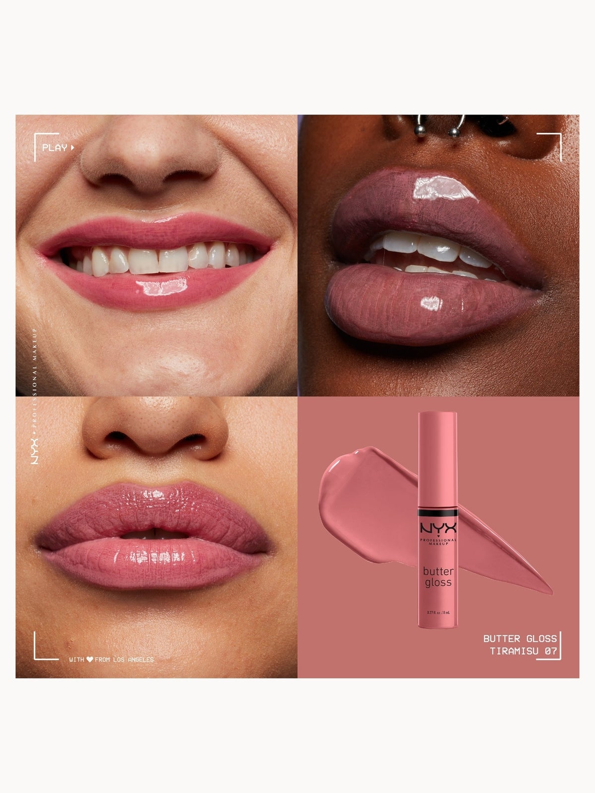 NYX Professional Makeup Butter Gloss (Various Shades) - Tiramisu 4
