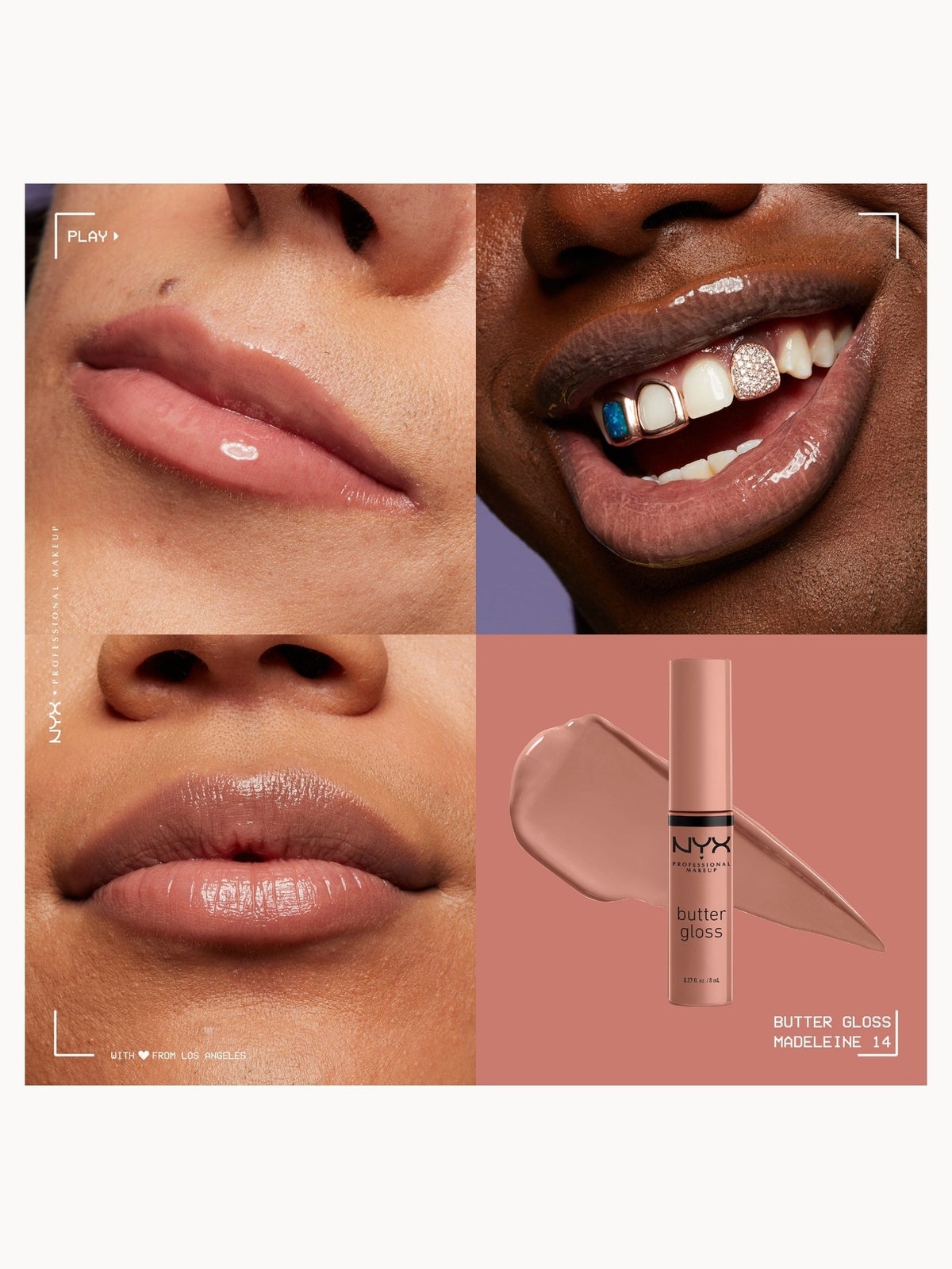 NYX Professional Makeup Butter Gloss (Various Shades) - Madeleine 3