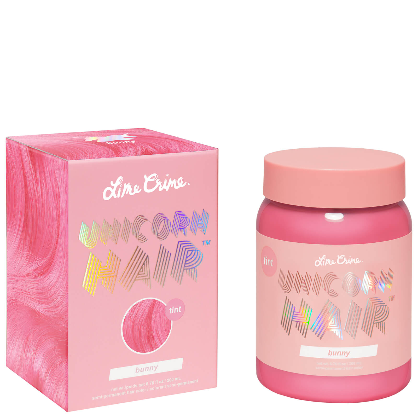 Lime Crime Unicorn Hair Semi Permanent Hair Colour - Tint-Pink Pink