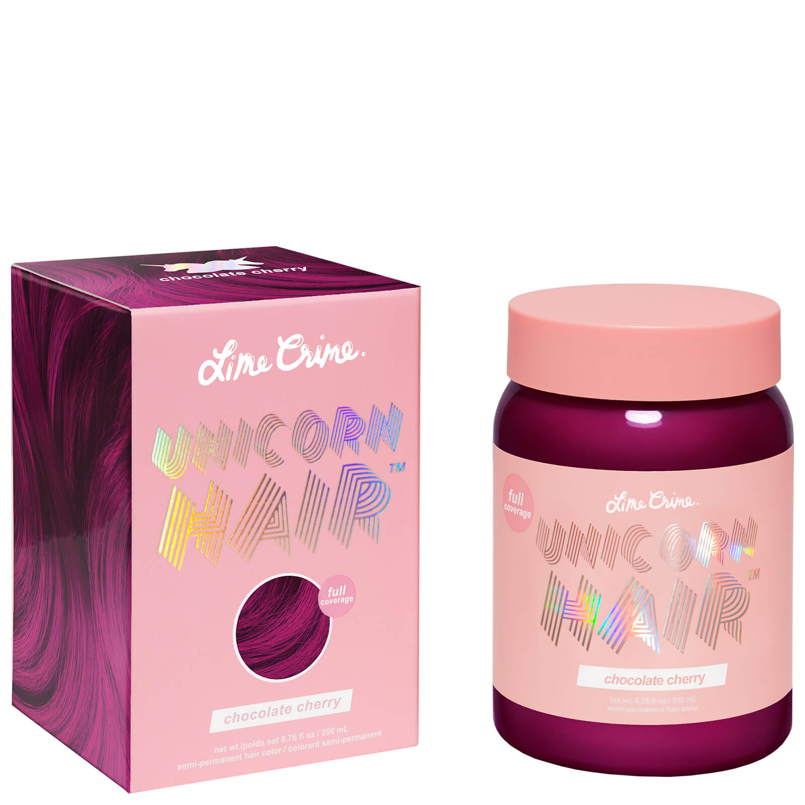 Lime Crime Unicorn Hair Semi Permanent Hair Colour - Full Coverage-Purple Purple