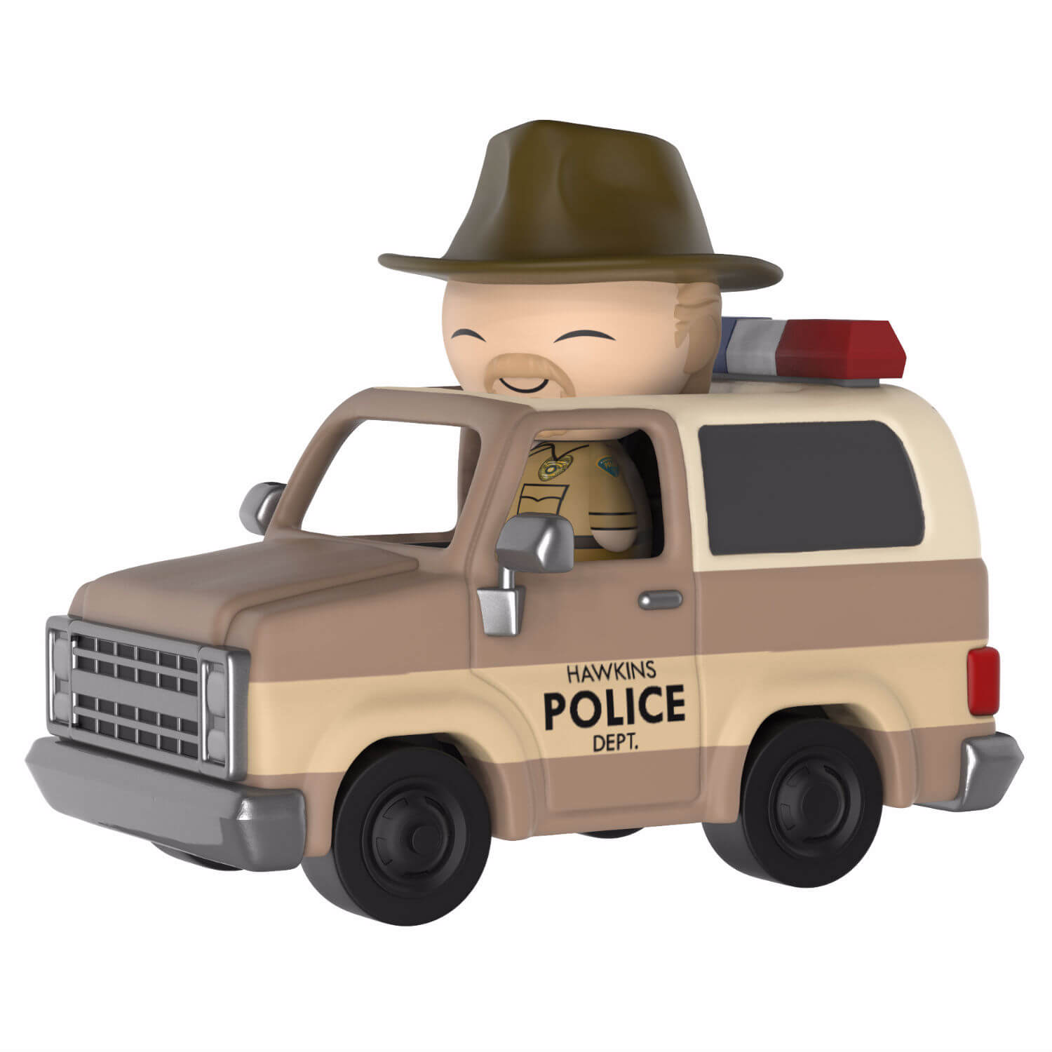 Stranger Things Hopper & Sheriff Deputy Truck Dorbz Ride Vinyl Figure