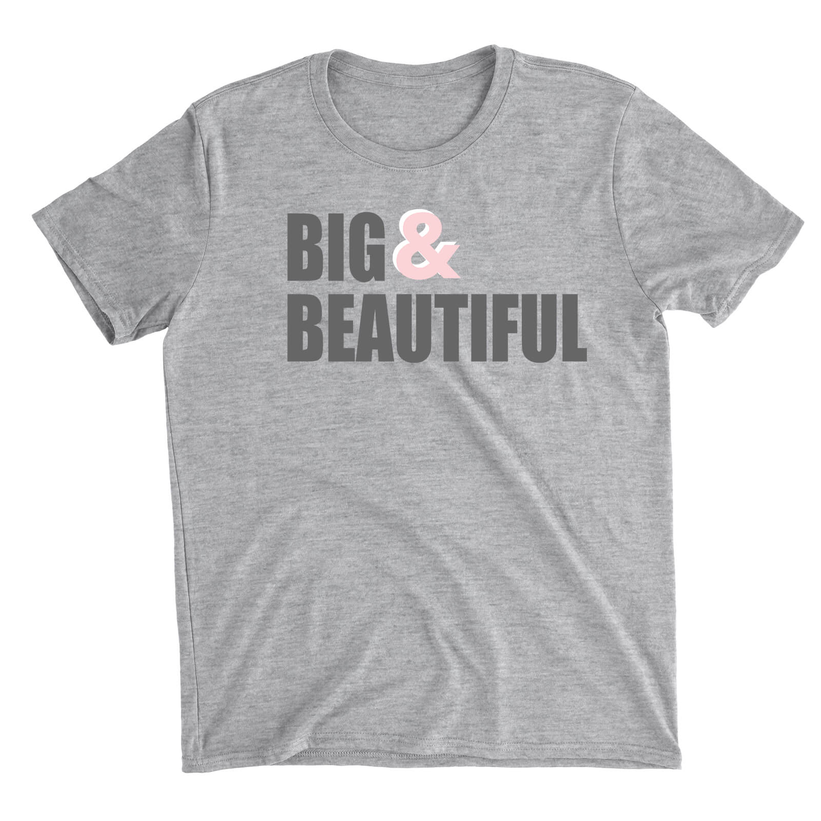 Big And Beautiful Grey T-Shirt - S - Grey