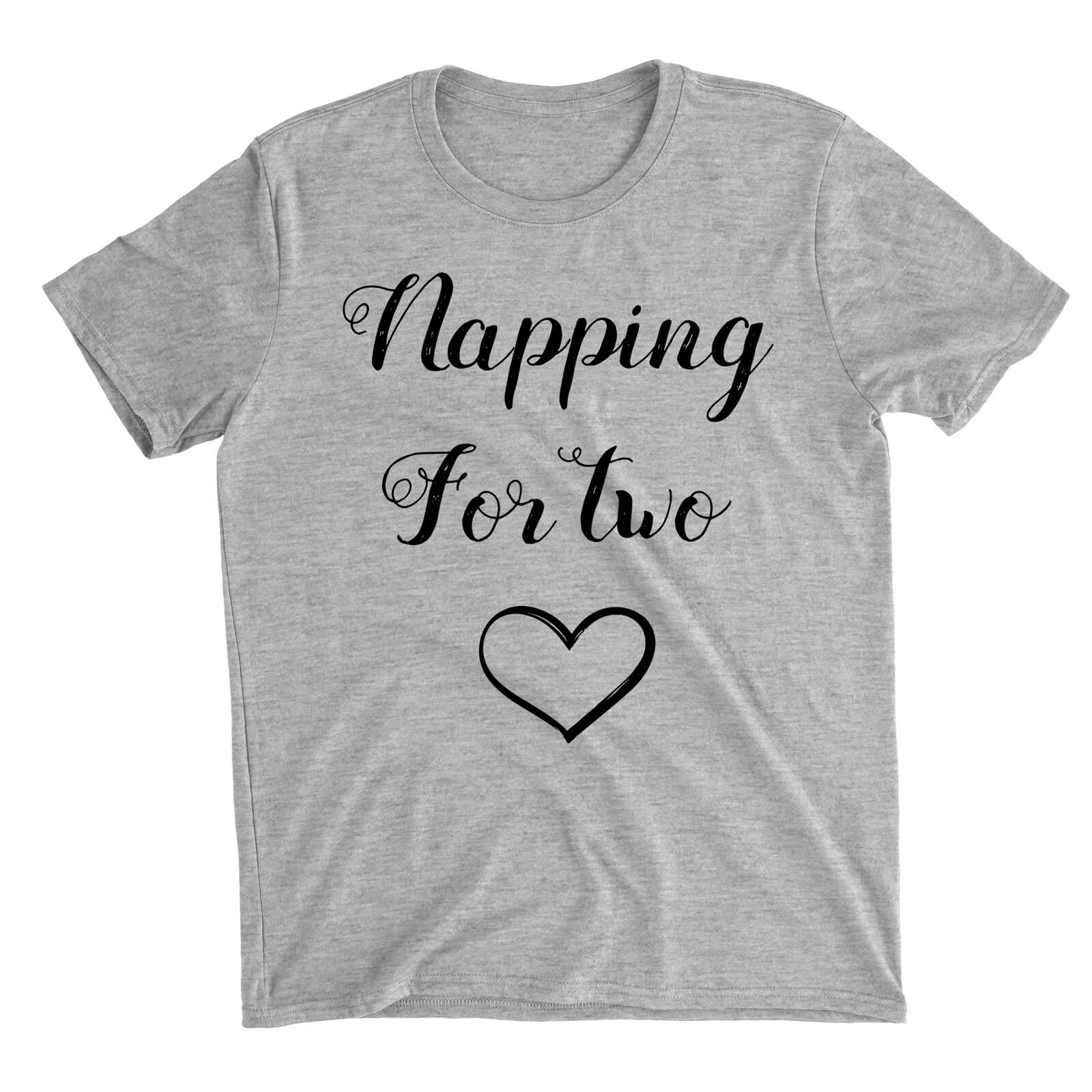 Napping for Two Grey T-Shirt - S - Grey