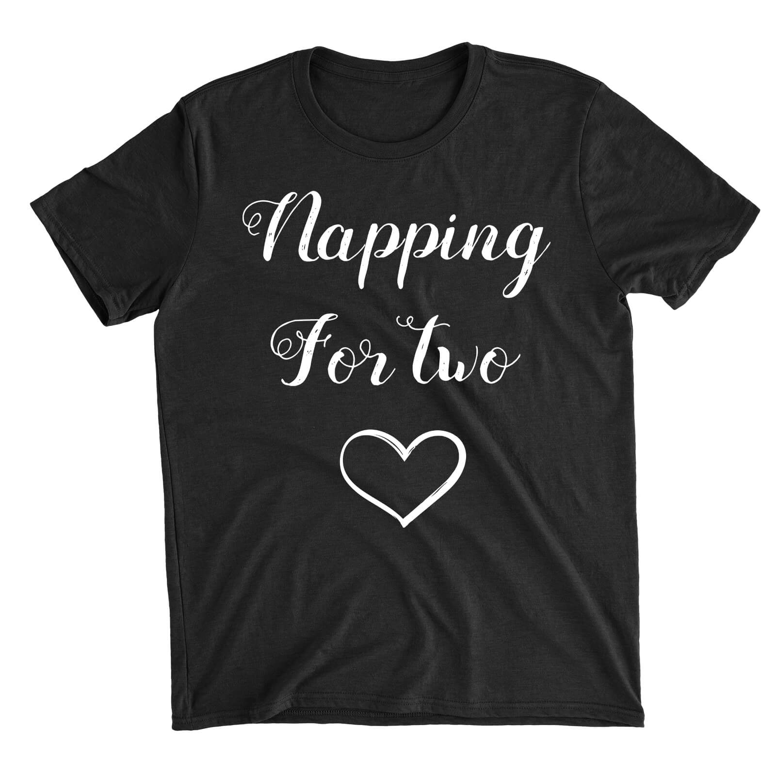 Napping for Two Black T-Shirt - S - Black