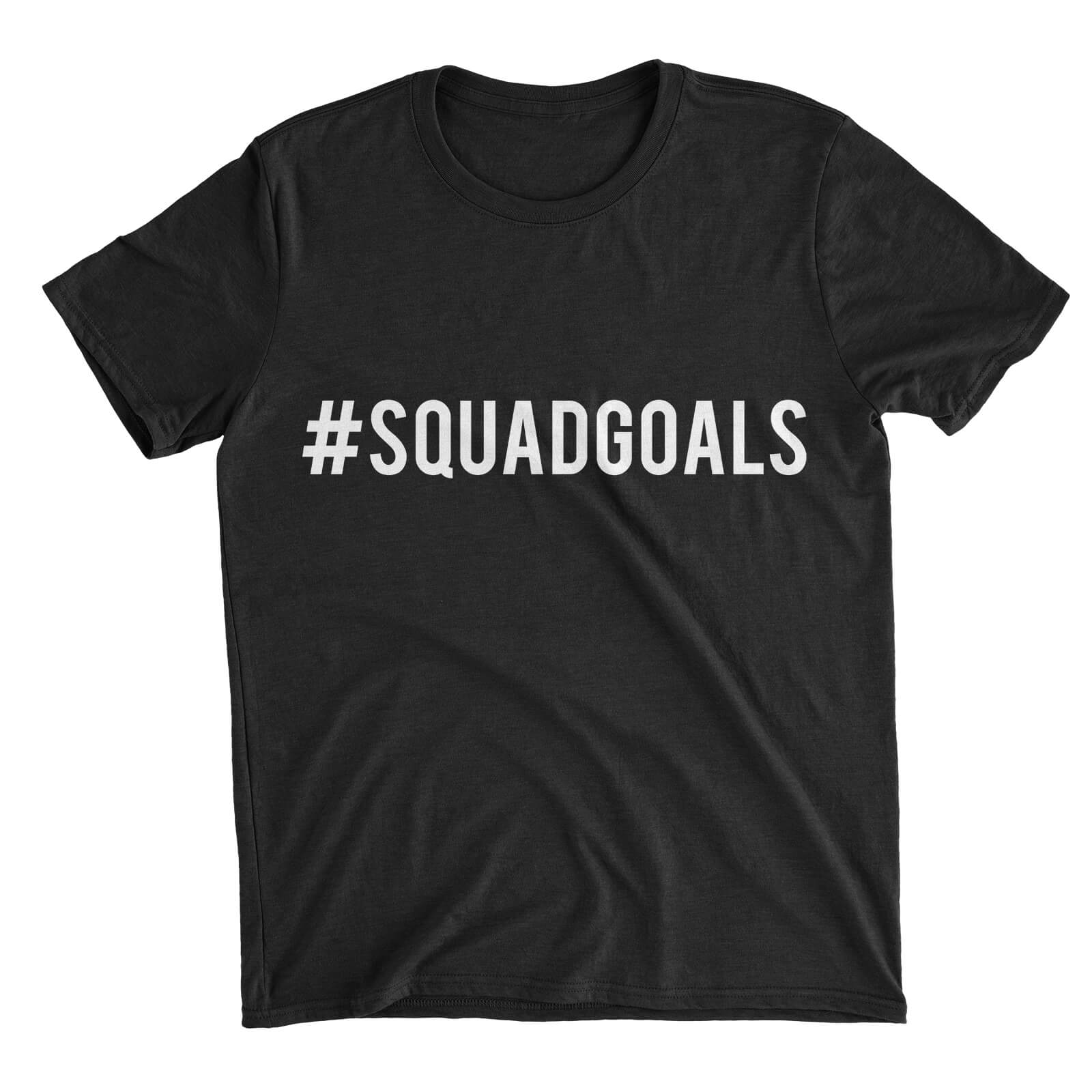 Squad Goals Black T-Shirt - S - Black