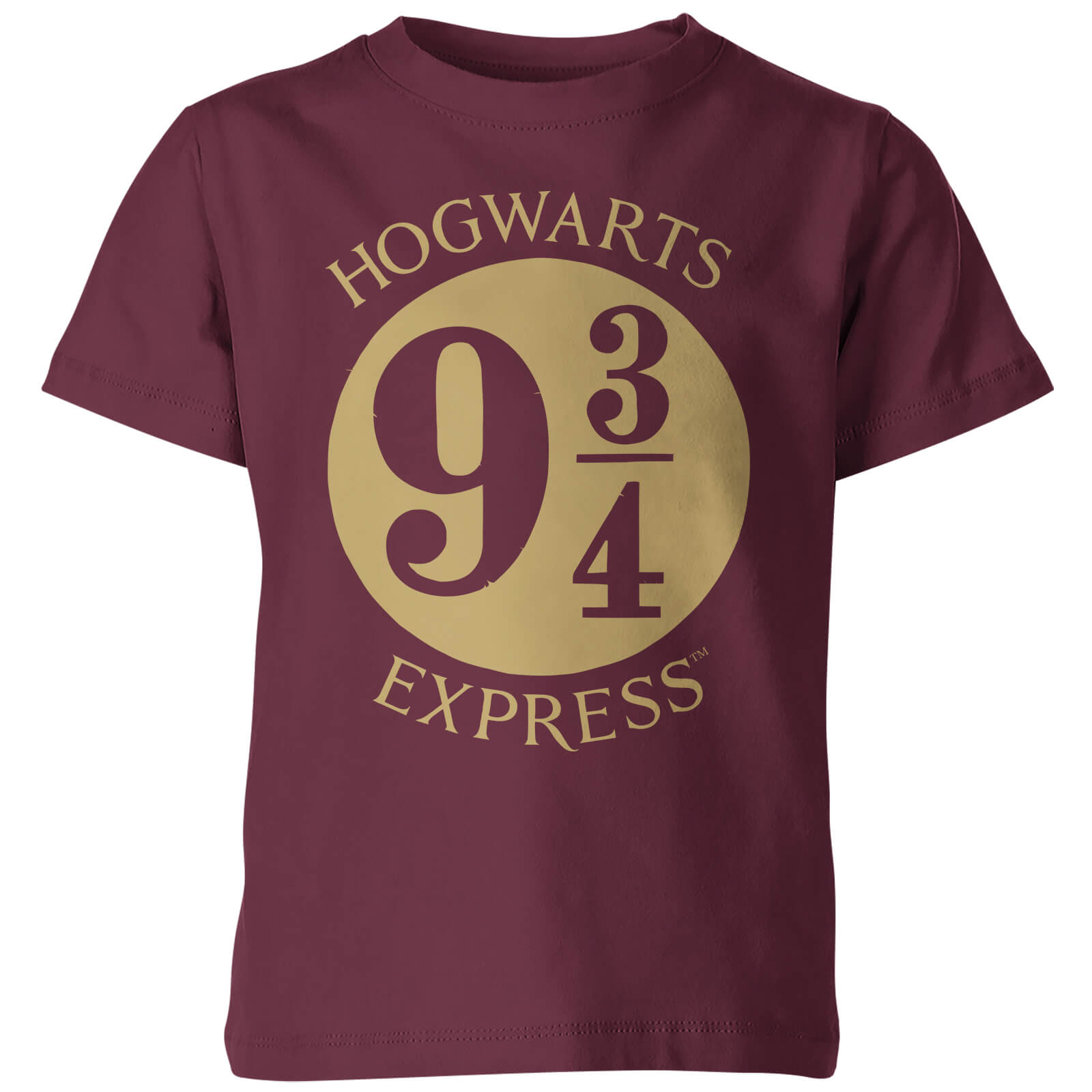 Harry Potter Platform Burgundy Kids T Shirt   3 4 Years