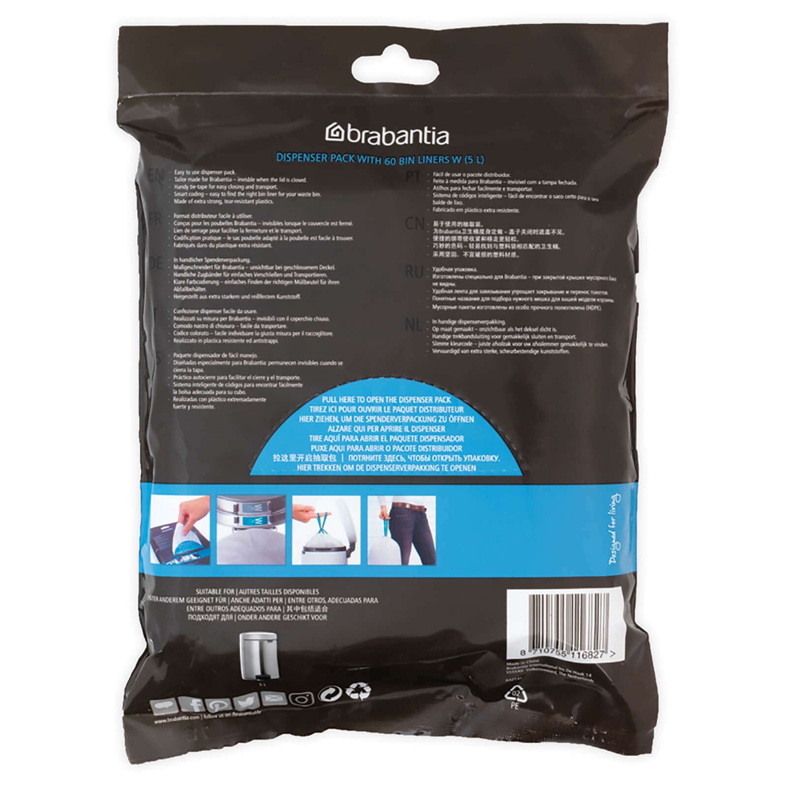 Brabantia Perfectfit Code W - 5 Liter (60 stuks)