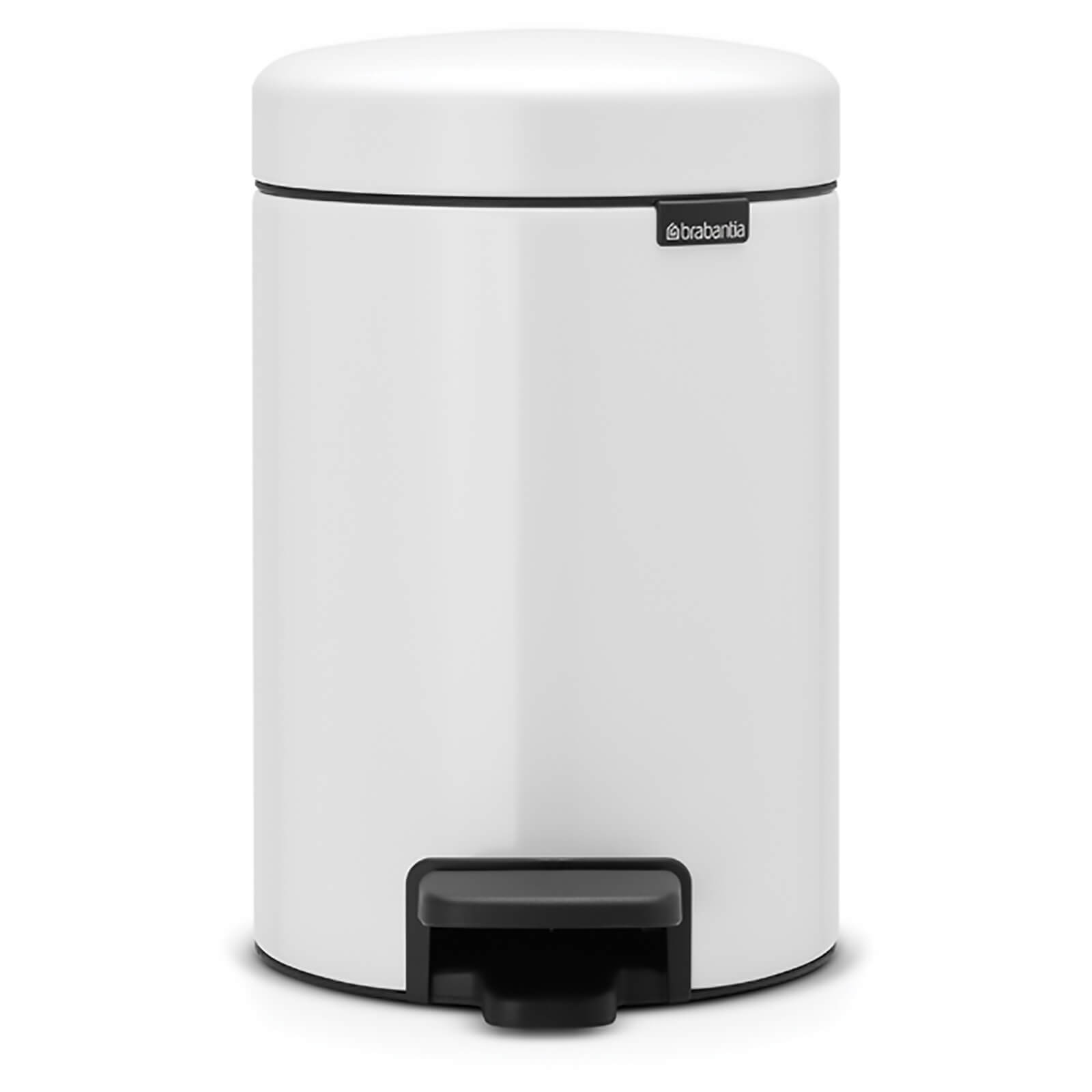 Photos - Other household chemicals Brabantia New Icon 3 Litre Pedal Bin - White 112126 