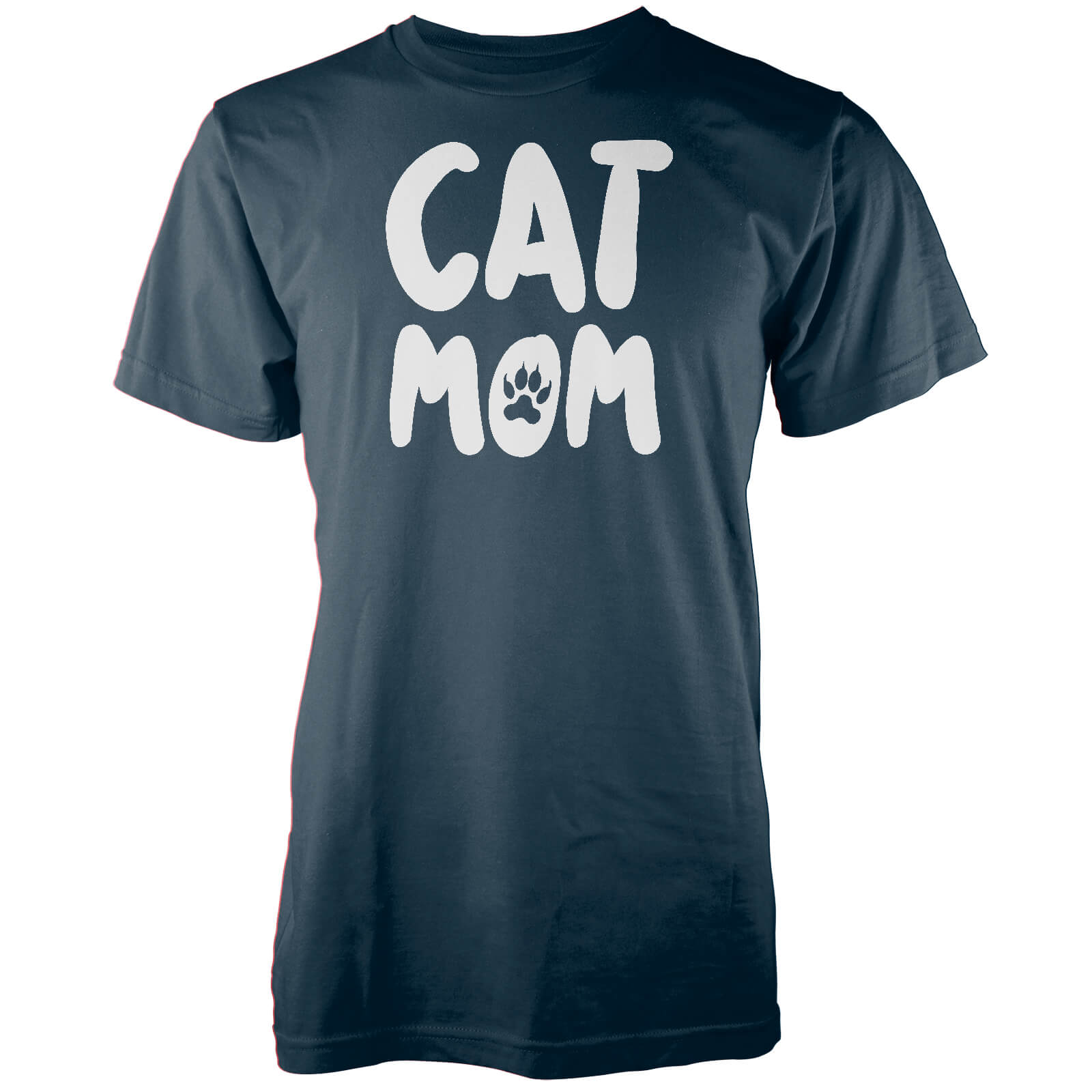 Cat MOM Navy T-Shirt - S - Navy