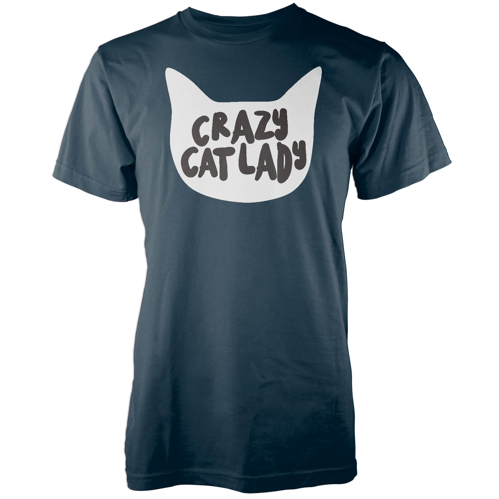 Crazy Cat Lady Navy T-Shirt - S - Navy