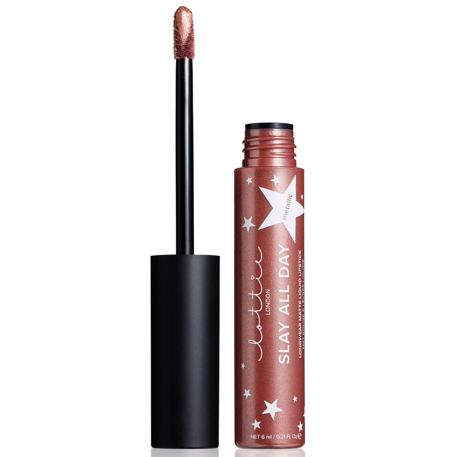 

Lottie London Slay All Day: Metallic Lipstick (Various Shades) - Shook