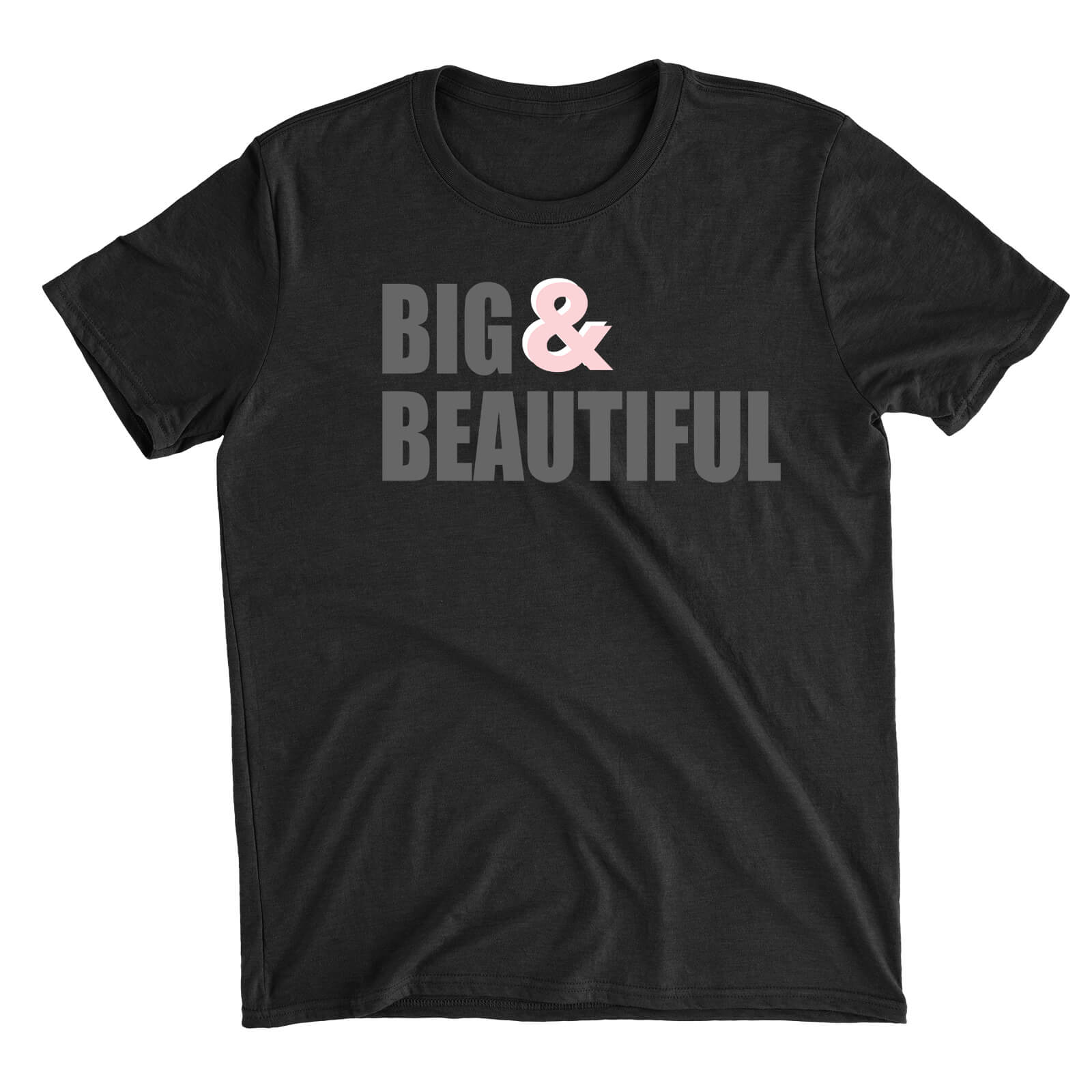 Big And Beautiful Black T-Shirt - S - Black