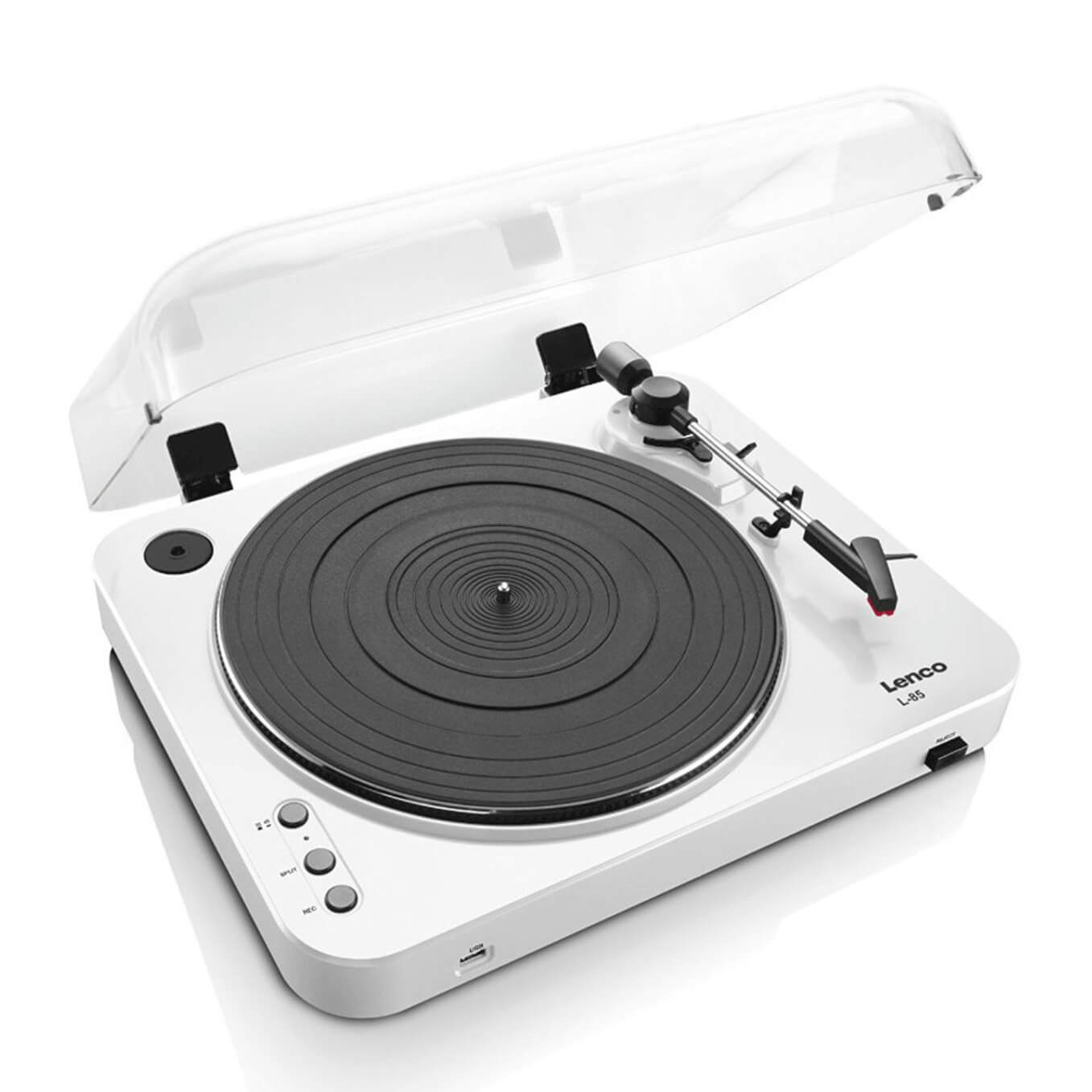 Lenco L-85 Turntable with USB Direct Recording - White