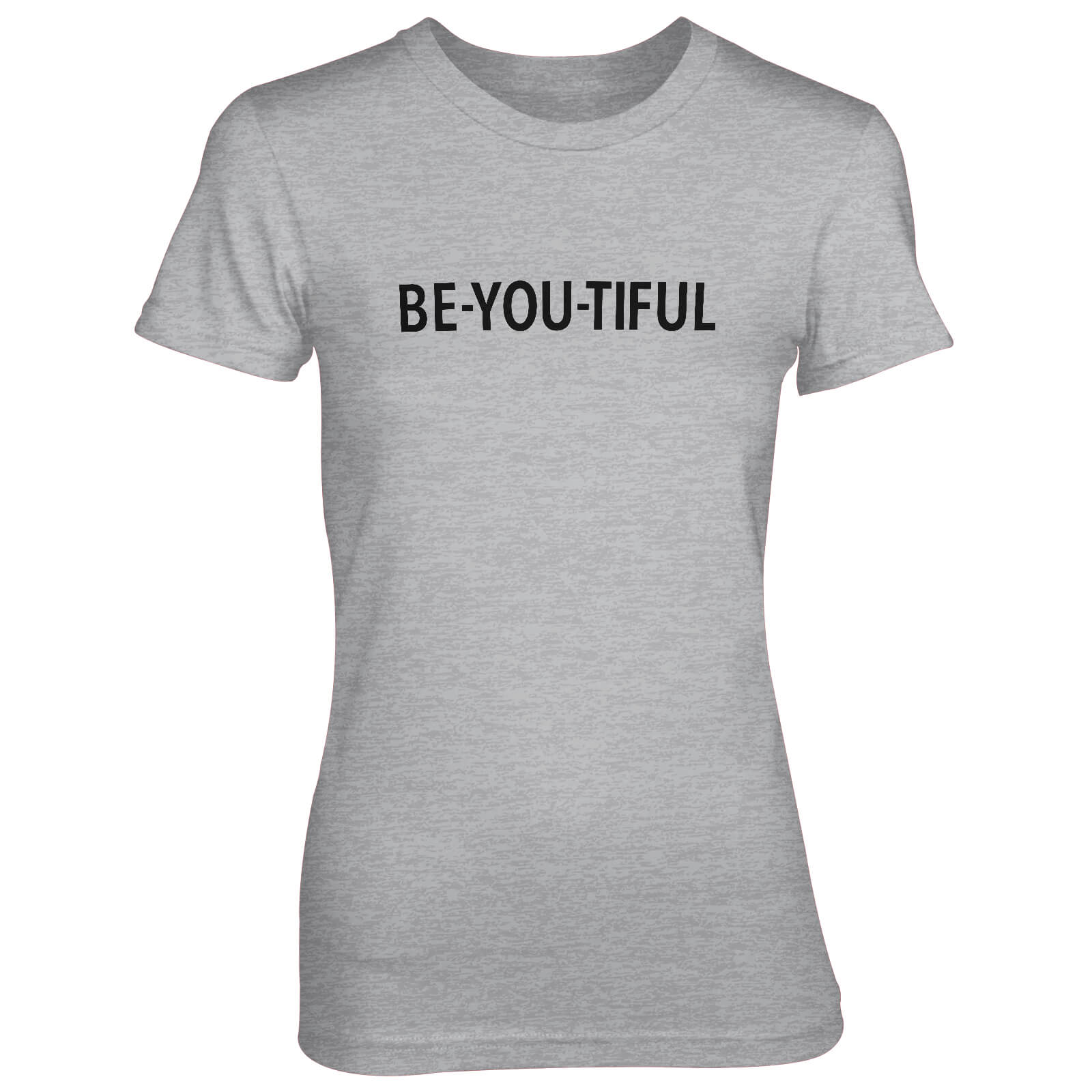 Be-You-Tiful Women's Grey T-Shirt - S - Grey