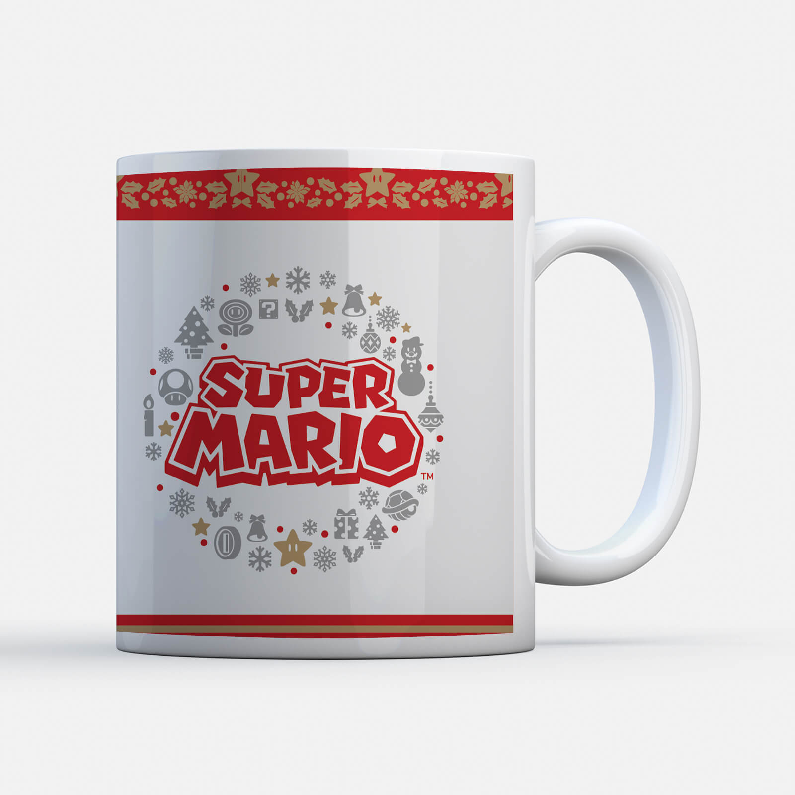 Nintendo Super Mario Wreath Logo Mug