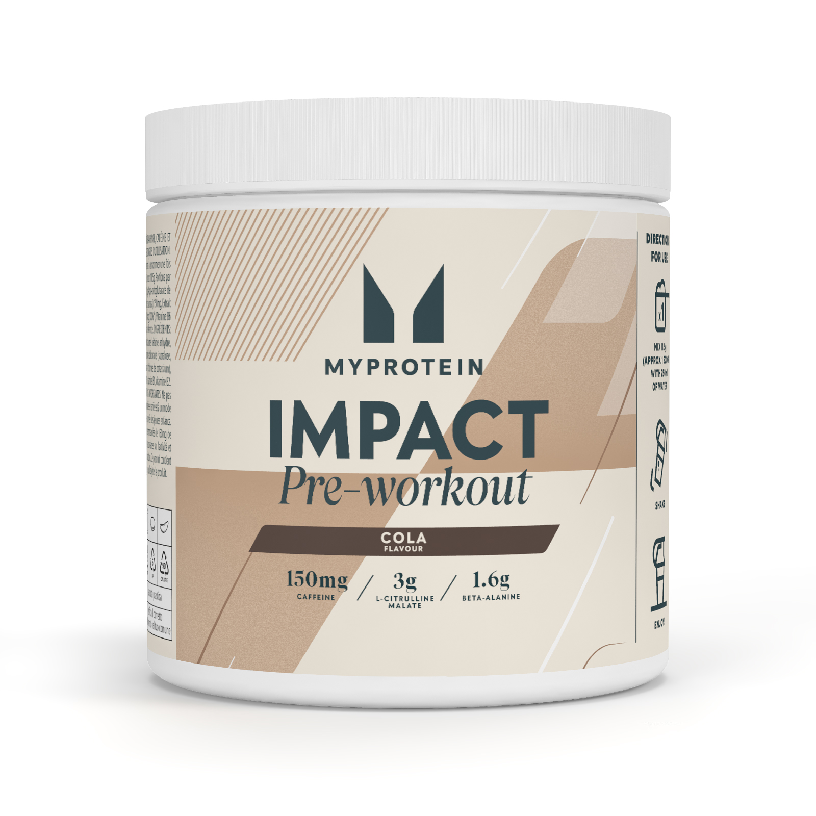 Myprotein UK MyProtein Impact Pre-Workout - 500G - 43servings - Cola