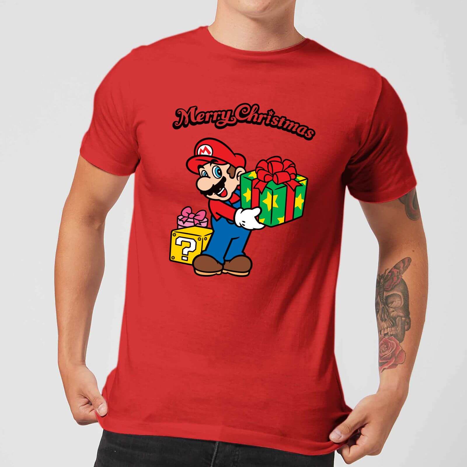

T-Shirt Homme Mario Cadeaux - Super Mario Nintendo - Noir - L