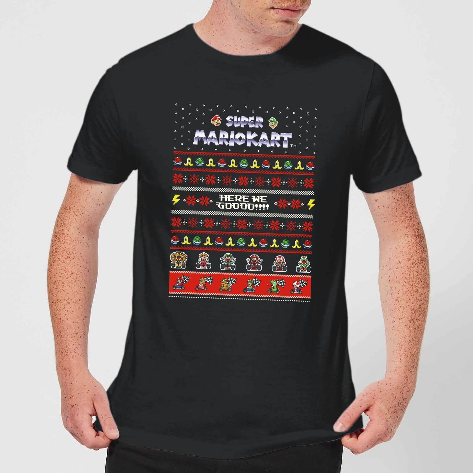

T-Shirt Homme Super Mario Mario Kart Nintendo - Noir - XXL