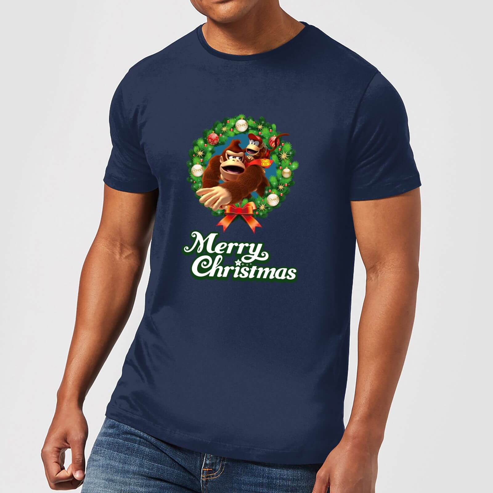 

T-Shirt Homme Donkey Kong Diddy Kong Nintendo - Bleu Marine - XXL