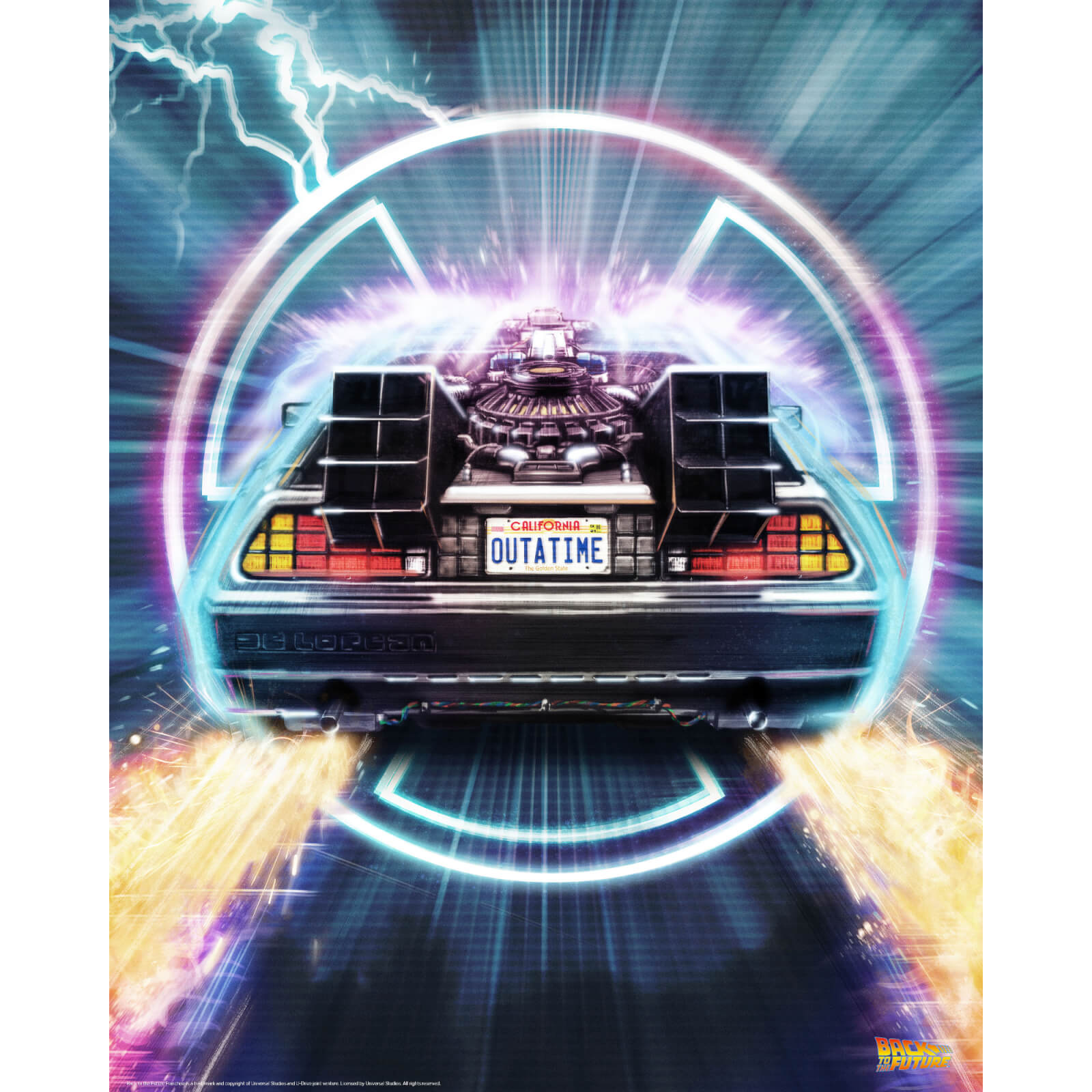 Impression Giclée Retour Vers le Futur Outtatime - Impression Fine Art Édition Limitée