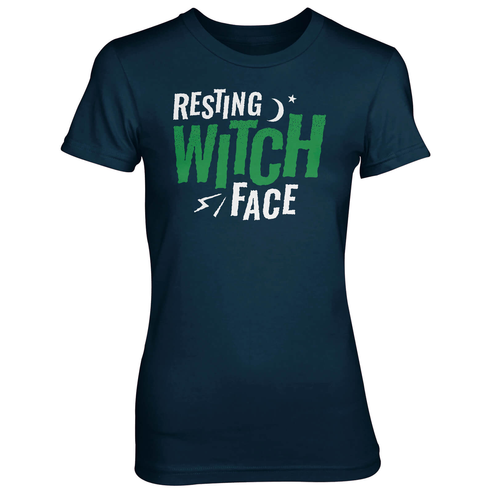 Resting Witch Face Women's Navy T-Shirt - S - Navy
