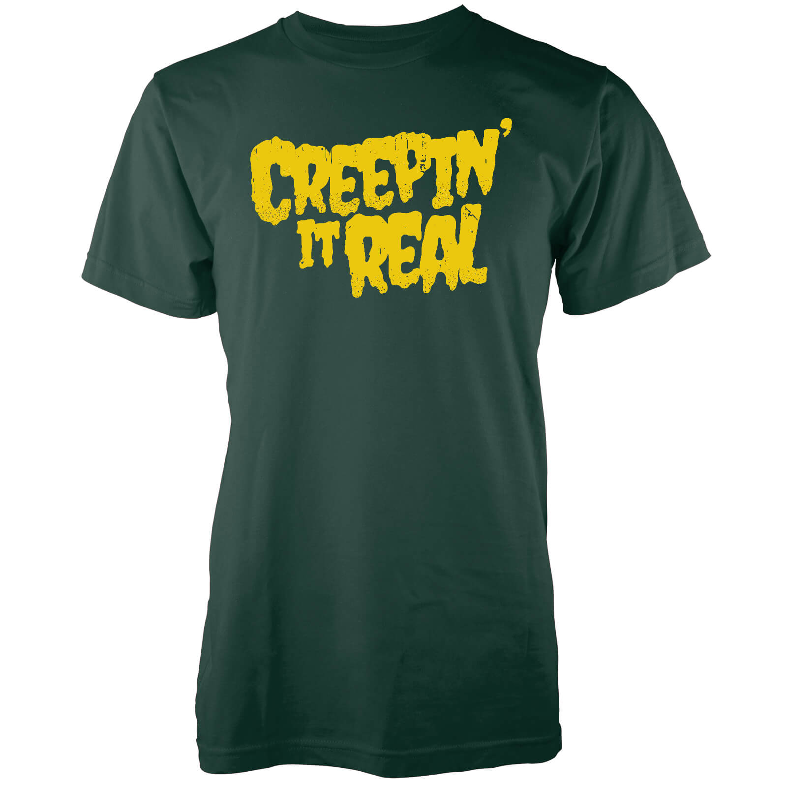Creepin It Real Men's Forest Green T-Shirt - S - Forest Green