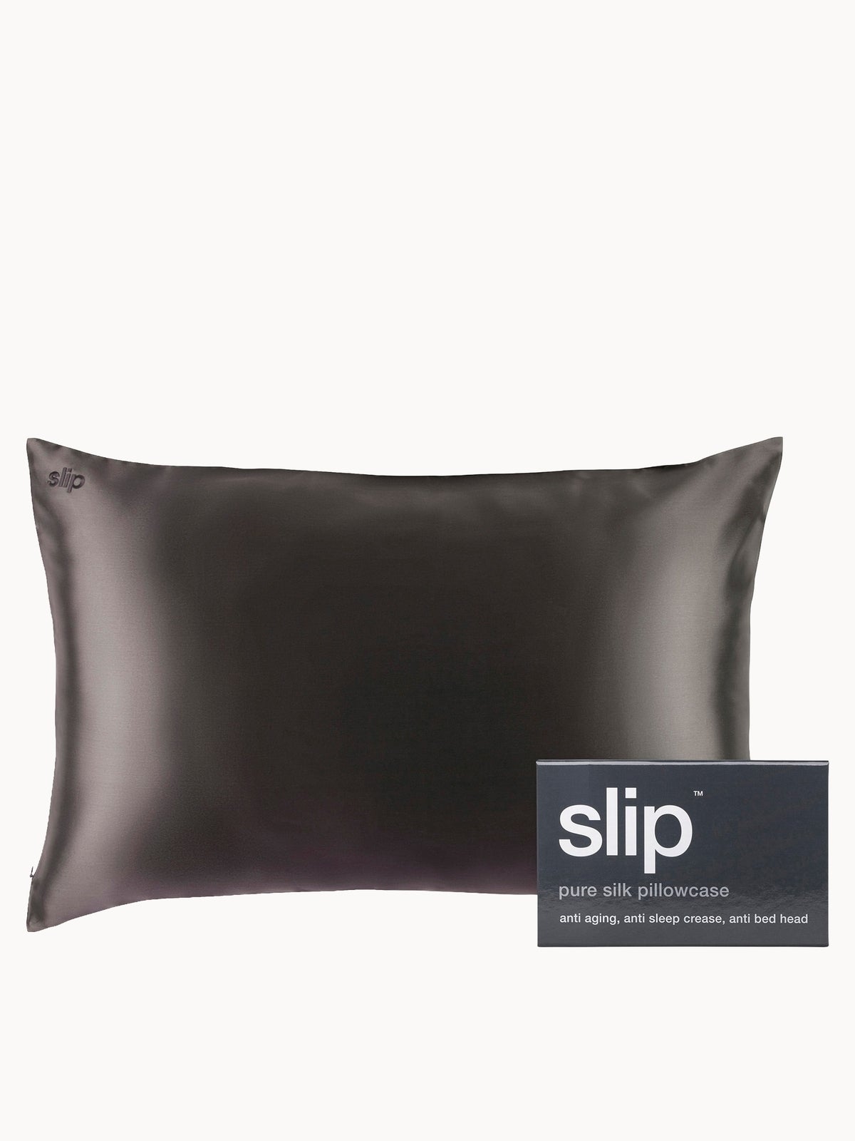 Slip Silk Pillowcase - Queen - Charcoal