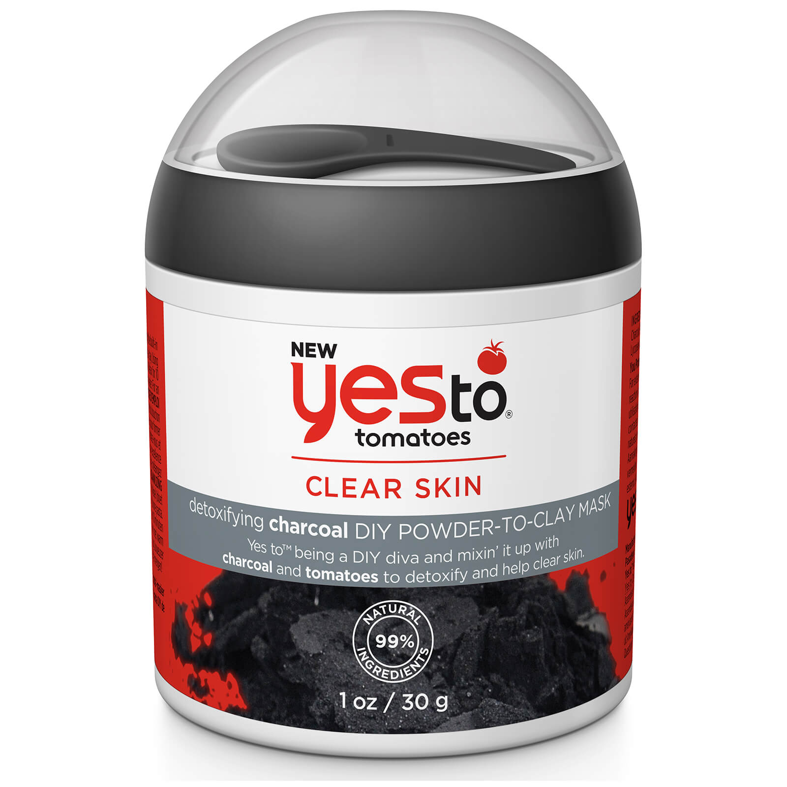 

Глиняная маска с активированным углем и экстрактом томата yes to Tomatoes Detoxifying Charcoal DIY Powder to Clay Mask 30 г