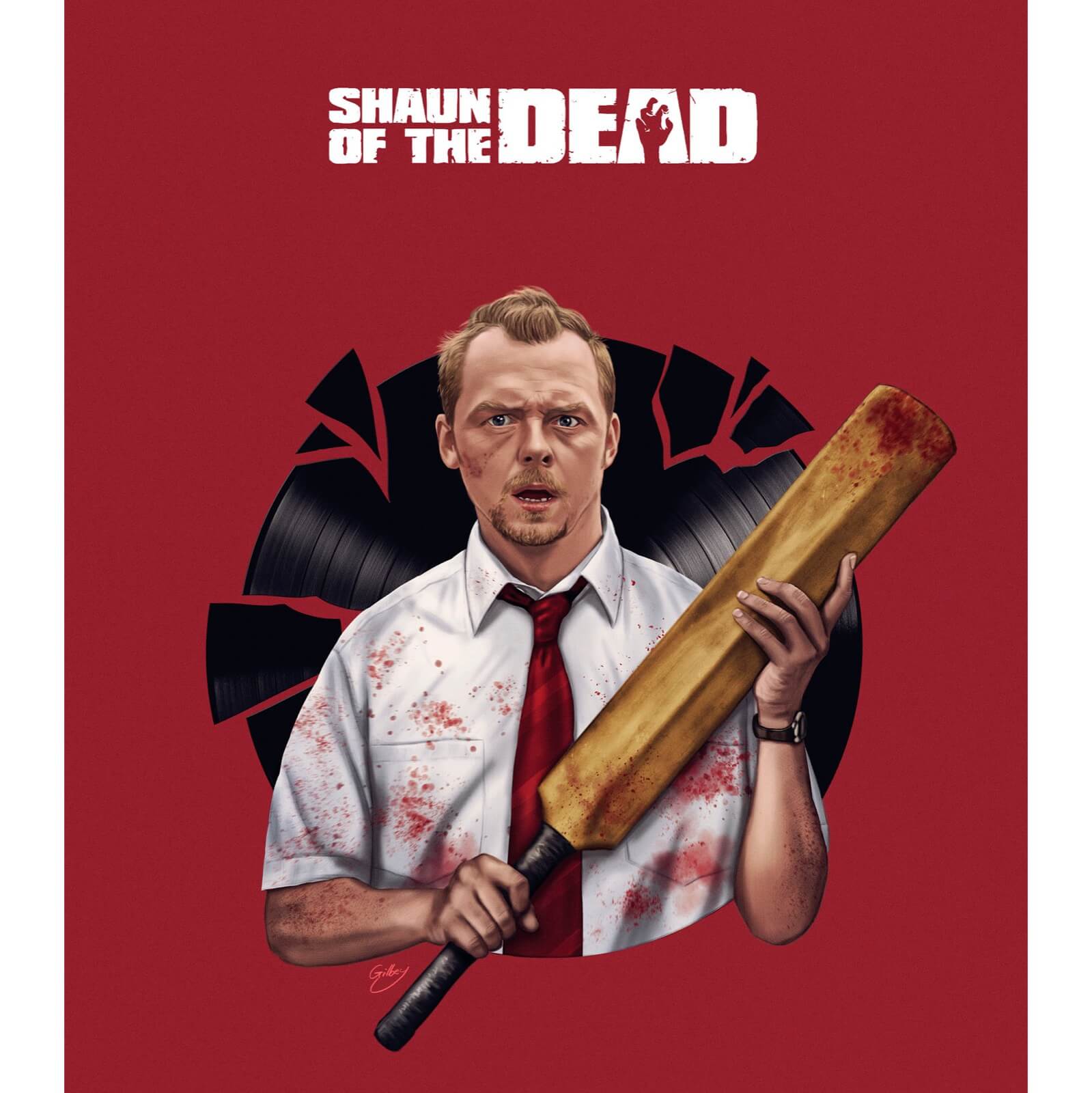 Shaun of the Dead Record Breaking Limited Edition Art Print