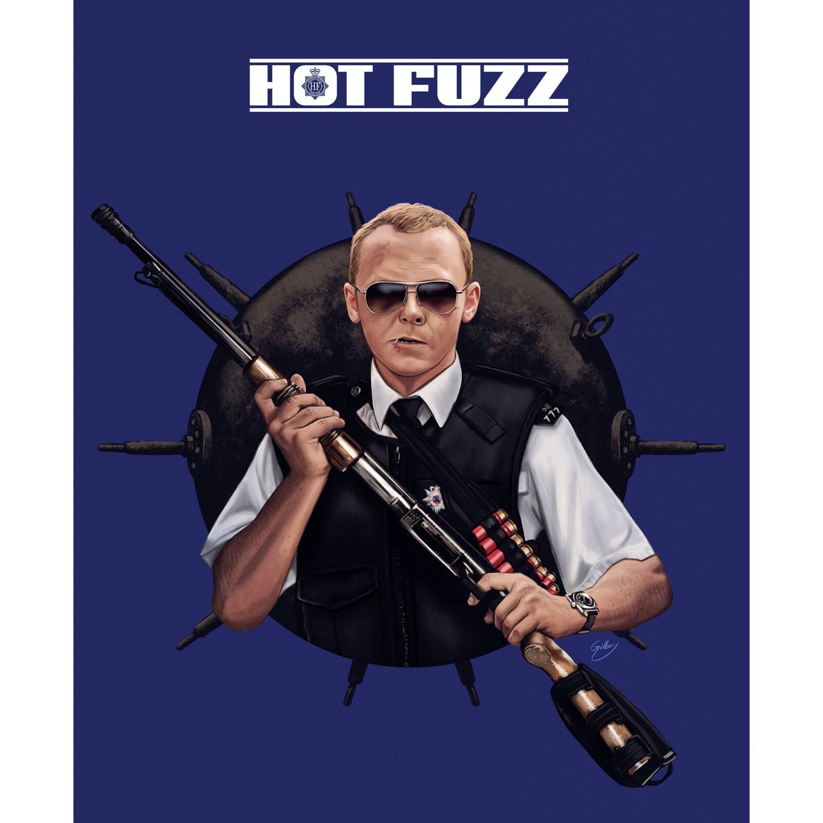 Affiche Édition Limitée Record Breaking - Hot Fuzz